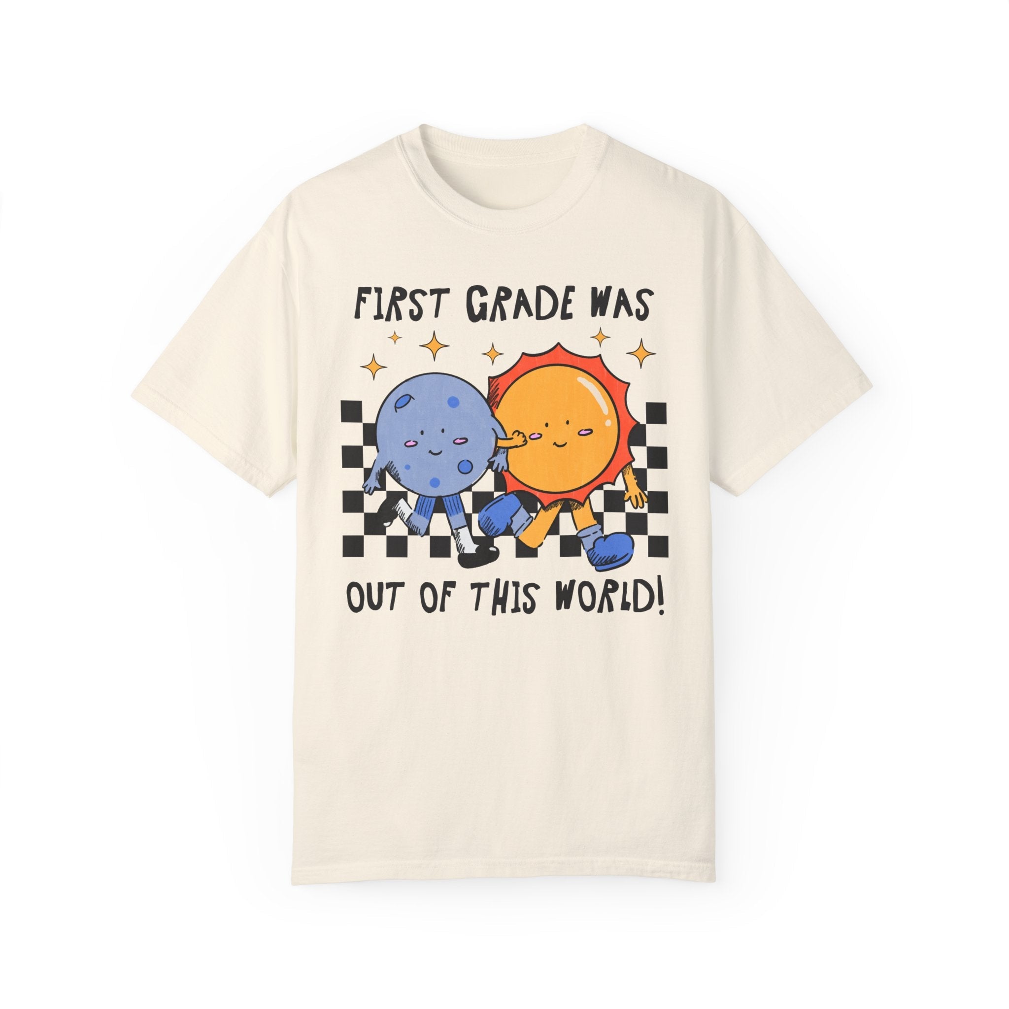 Last Day of School Tee Shirt: Funny Saying Space Lover Tee, End of School Year T-Shirt for First Grade Teacher, Matching First Grade Crew - Opal and June