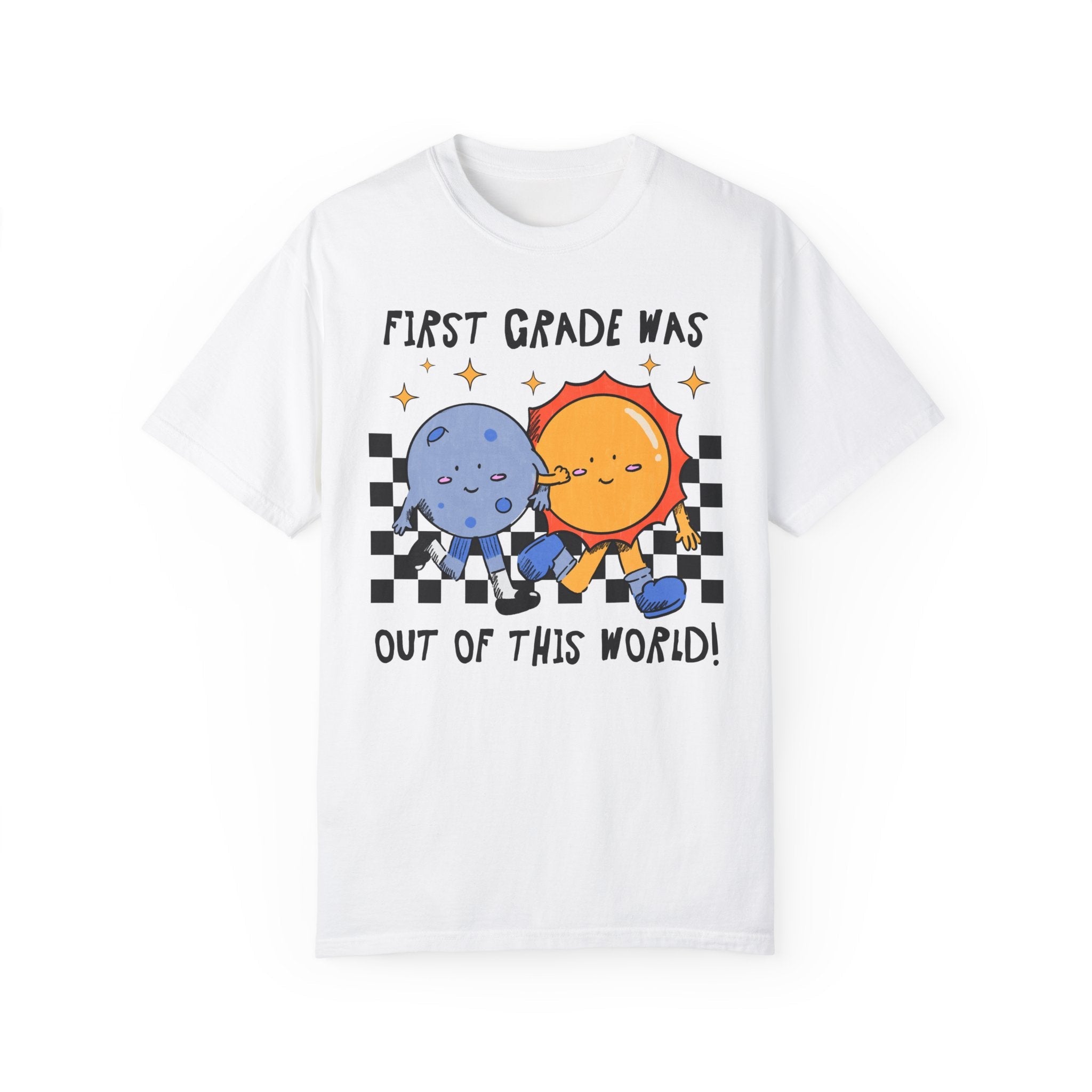 Last Day of School Tee Shirt: Funny Saying Space Lover Tee, End of School Year T-Shirt for First Grade Teacher, Matching First Grade Crew - Opal and June