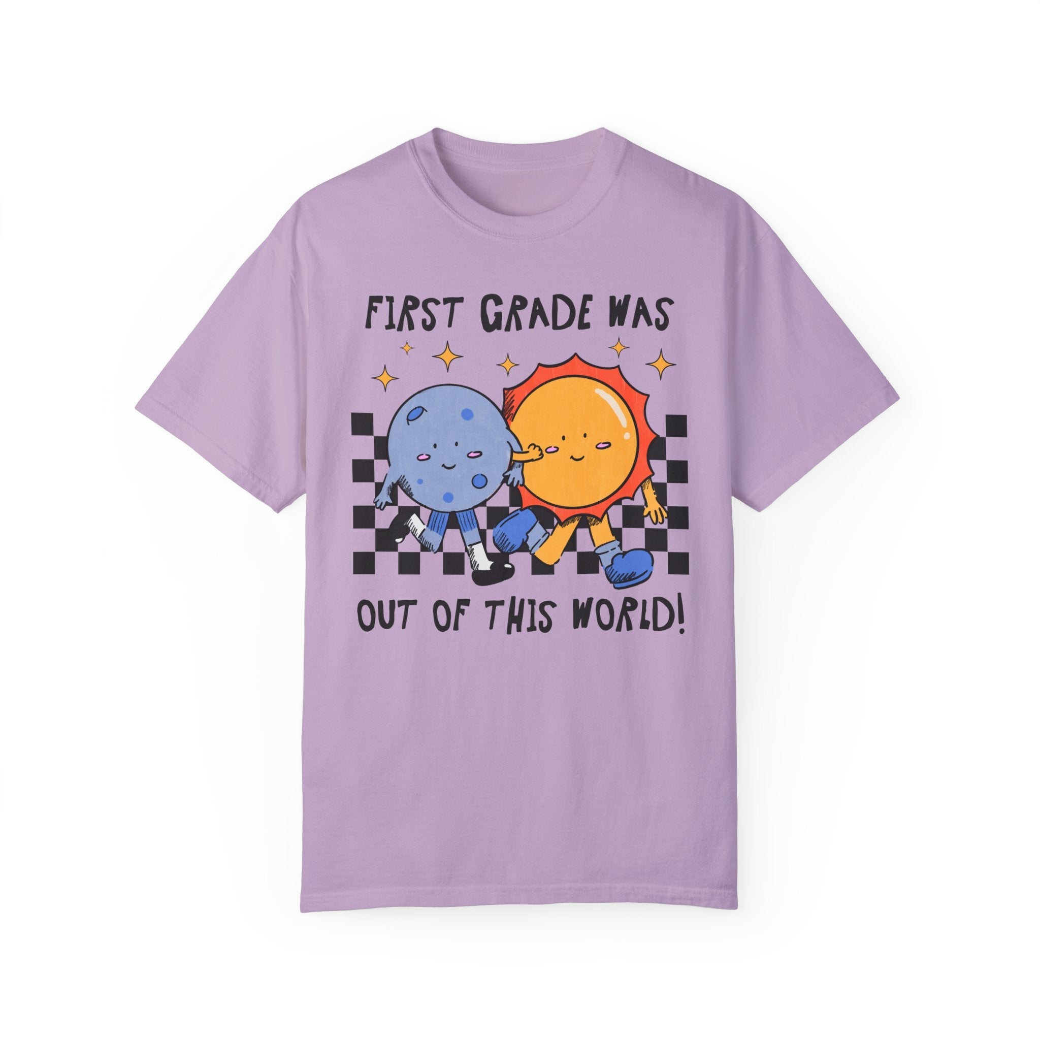 Last Day of School Tee Shirt: Funny Saying Space Lover Tee, End of School Year T-Shirt for First Grade Teacher, Matching First Grade Crew - Opal and June