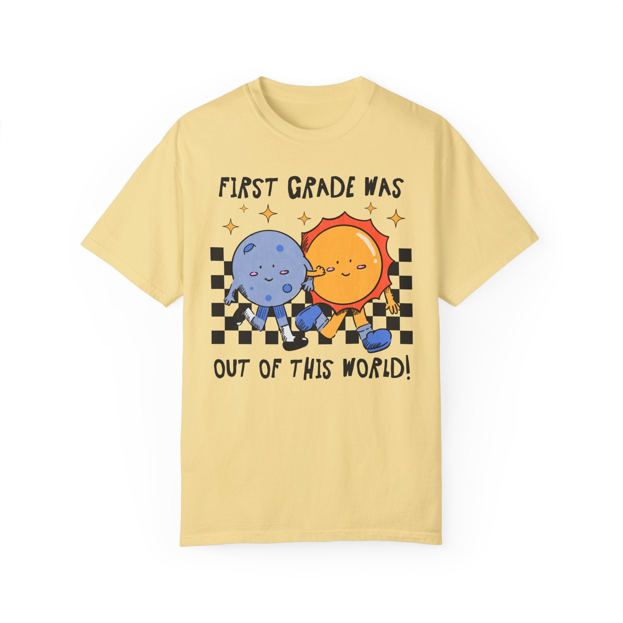Last Day of School Tee Shirt: Funny Saying Space Lover Tee, End of School Year T-Shirt for First Grade Teacher, Matching First Grade Crew - Opal and June
