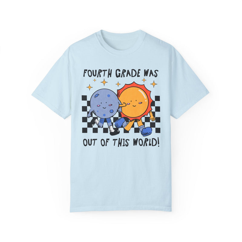 Last Day of School Tee Shirt: Funny Saying Space Lover Tee, End of School Year T-Shirt for Fourth Grade Teacher, Matching Fourth Grade Crew - Opal and June