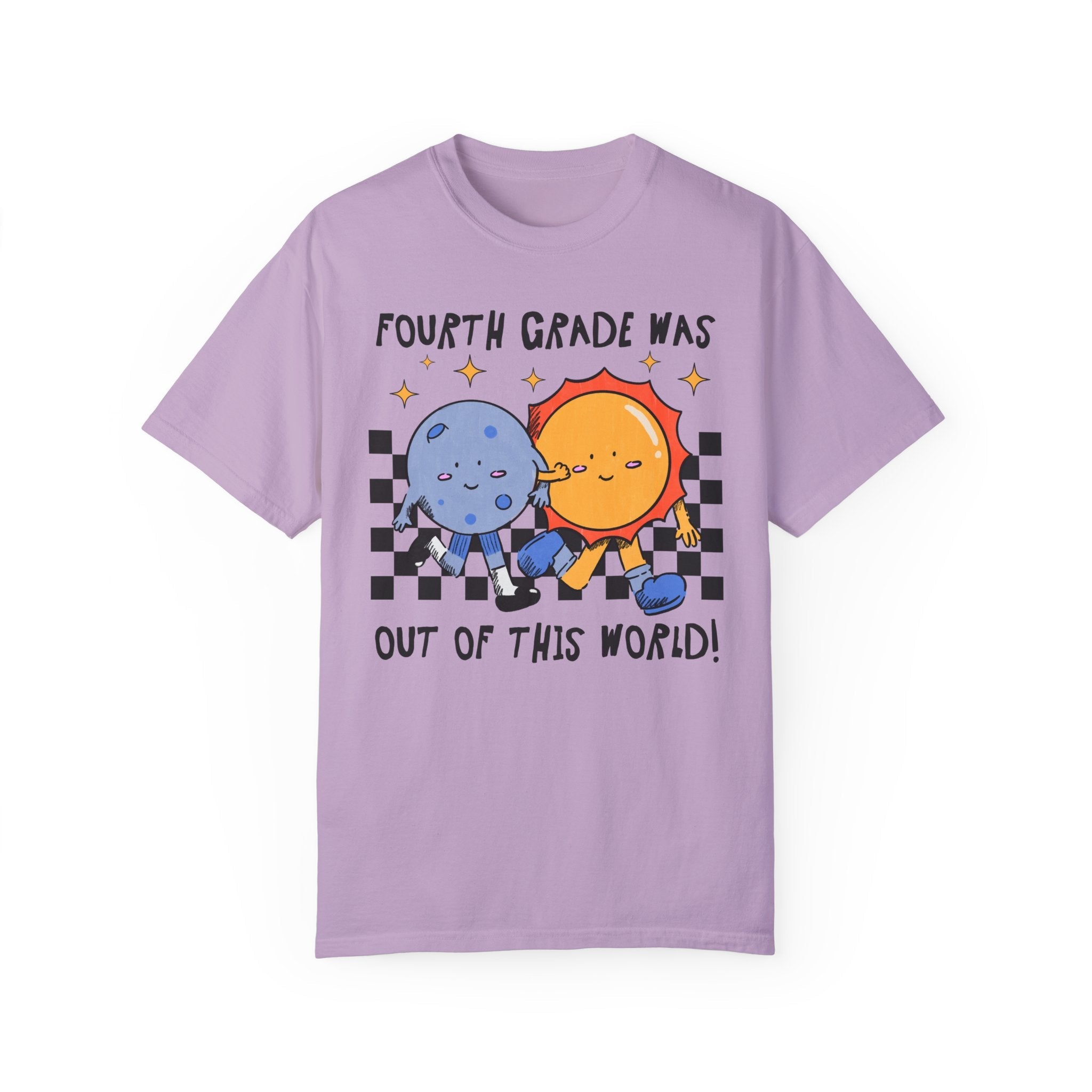 Last Day of School Tee Shirt: Funny Saying Space Lover Tee, End of School Year T-Shirt for Fourth Grade Teacher, Matching Fourth Grade Crew - Opal and June