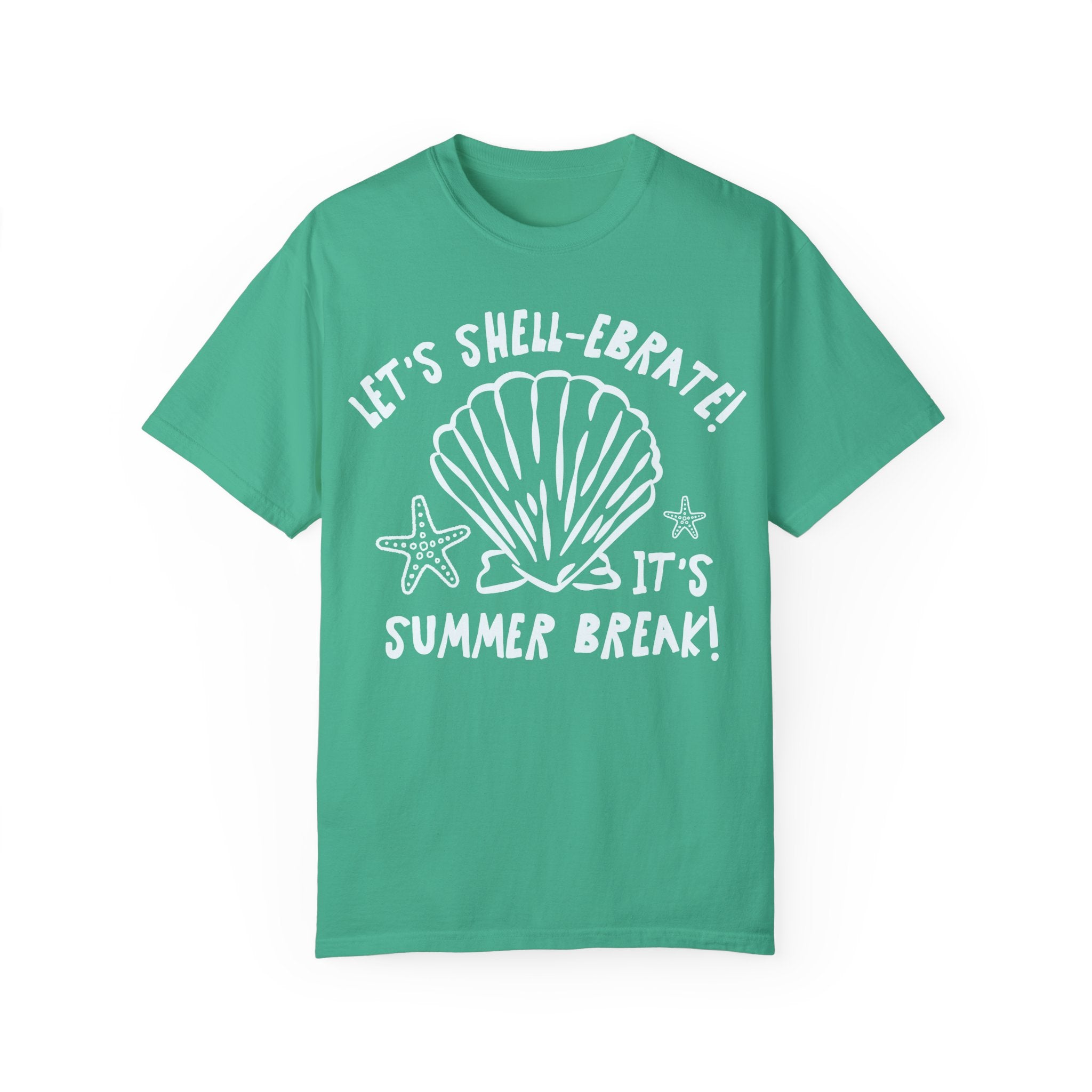 Last Day of School Tee Shirt with Beach Aesthetic, Cute Summer Break Hello Summer Shirt for Kindergarten Crew, Matching School Office Staff - Opal and June