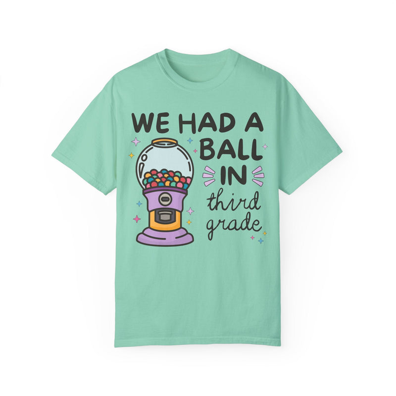 Last Day of School Third Grade Teacher Tee Shirt for Third Grade Crew, Teaching Assistant, Colorful 90s Vibe, End of School, Class Dismissed - Opal and June