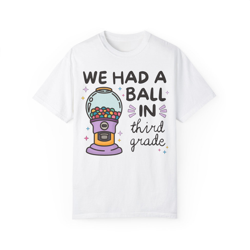 Last Day of School Third Grade Teacher Tee Shirt for Third Grade Crew, Teaching Assistant, Colorful 90s Vibe, End of School, Class Dismissed - Opal and June