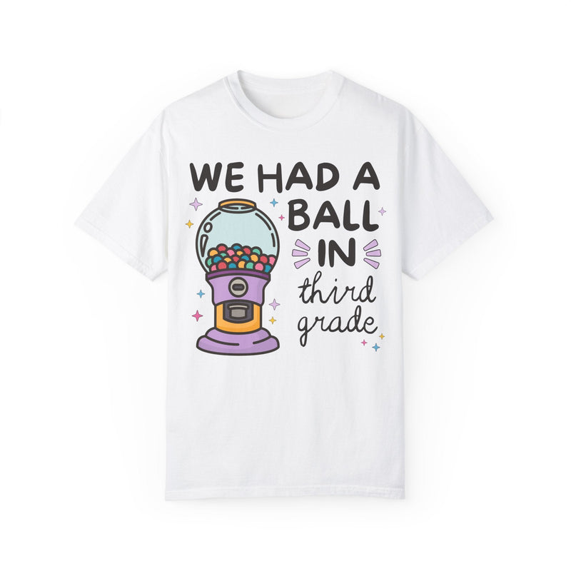 Last Day of School Third Grade Teacher Tee Shirt for Third Grade Crew, Teaching Assistant, Colorful 90s Vibe, End of School, Class Dismissed - Opal and June
