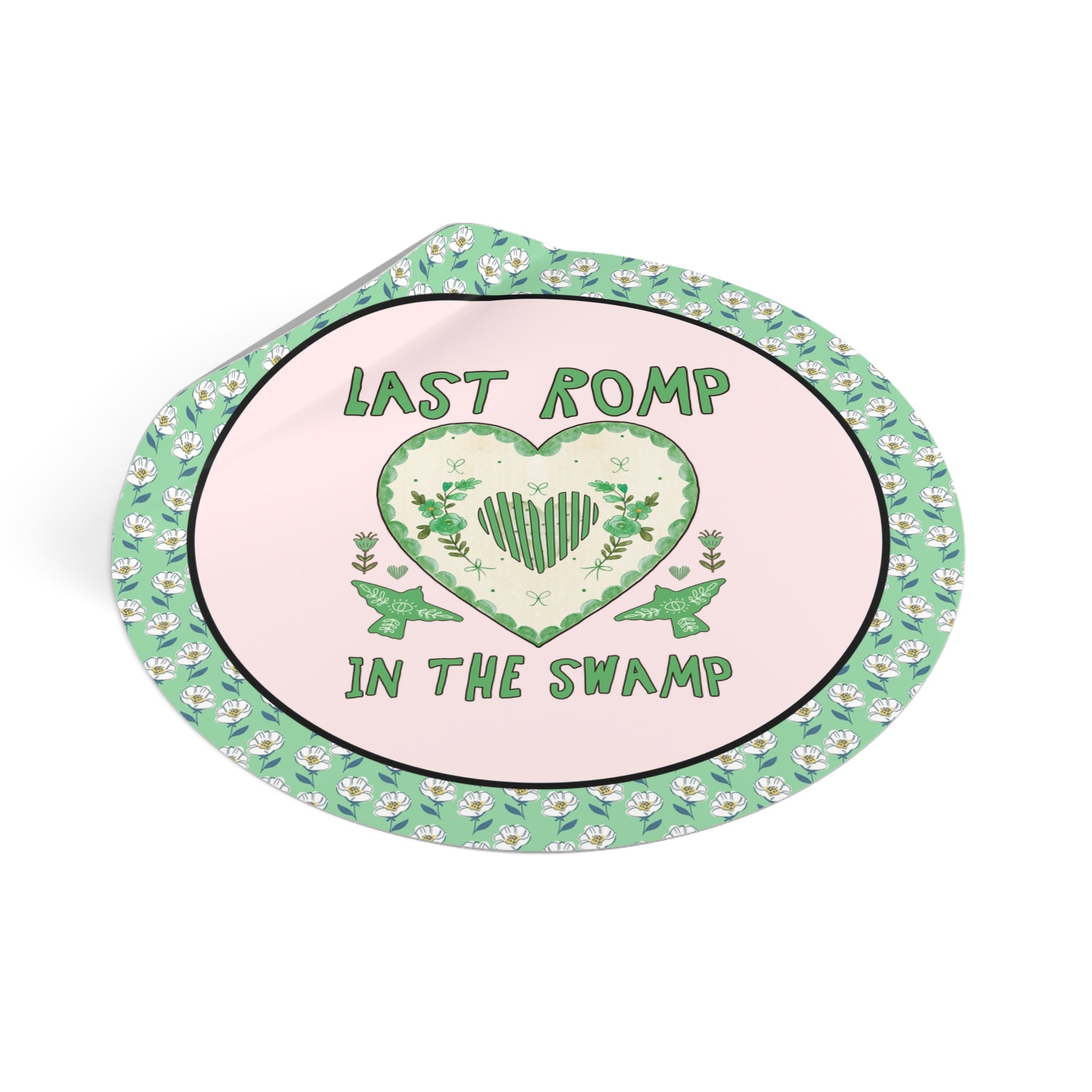 Last Romp Before the Swamp: Unhinged and Silly Bachelorette Party Sticker, Funky and Kitschy Wedding Vibes, Small Gift for Newly Engaged Bride - Opal and June