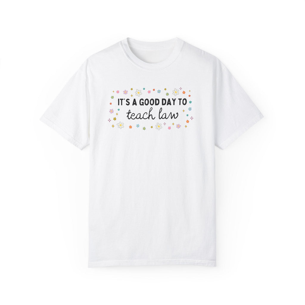 Law Professor Tee Shirt with Colorful Flowers for Political Science Teacher, US Government or Social Studies Teacher Gift, History Teacher - Opal and June