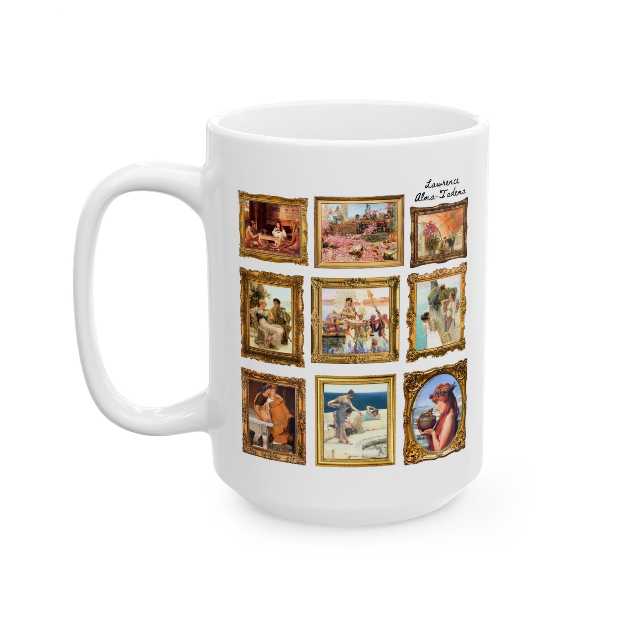 Lawrence Alma - Tadema Art History Coffee Mug, Academicism Art Movement, 19th Century Art History Gift, German Art History Professor Floral Mug - Opal and June