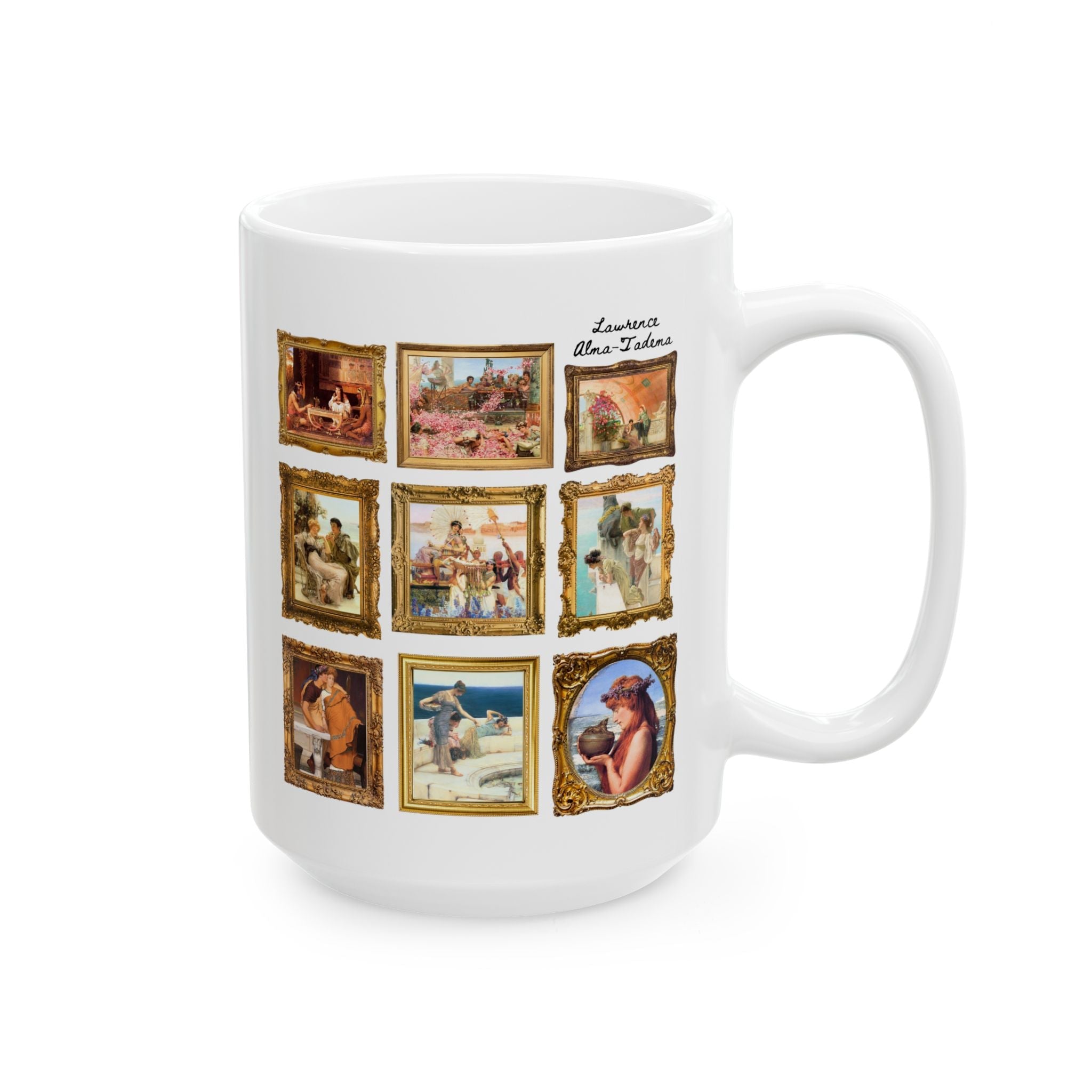 Lawrence Alma - Tadema Art History Coffee Mug, Academicism Art Movement, 19th Century Art History Gift, German Art History Professor Floral Mug - Opal and June