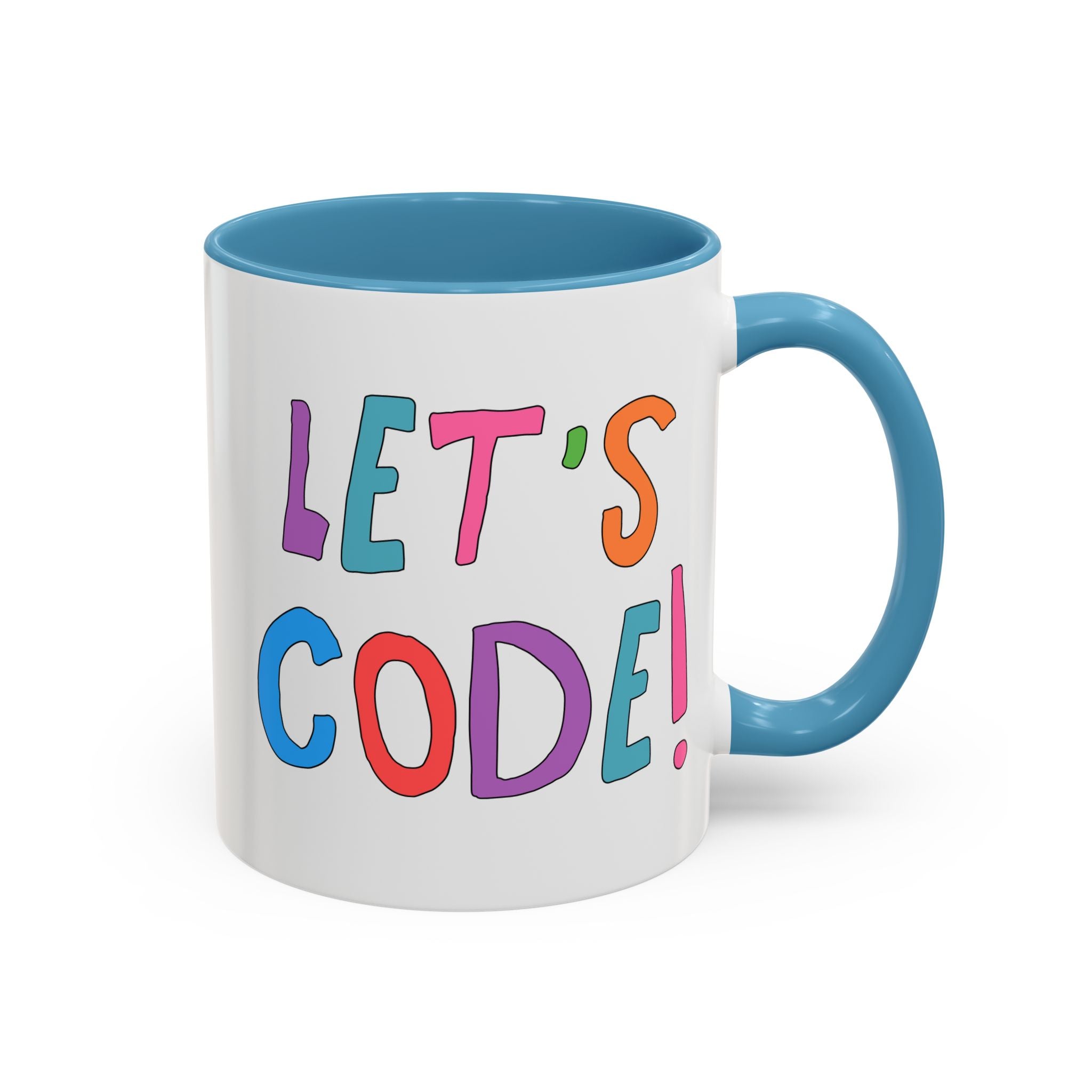 Let's Code! Computer Scientist Mug | Cute Women in STEM 11 Oz Coffee Mug, Funny Saying Gift for Programmer, Software Engineer Present - Opal and June