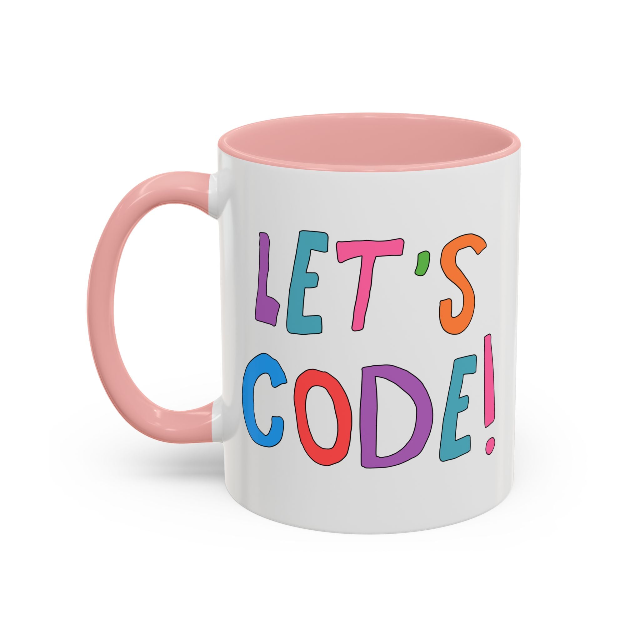 Let's Code! Computer Scientist Mug | Cute Women in STEM 11 Oz Coffee Mug, Funny Saying Gift for Programmer, Software Engineer Present - Opal and June