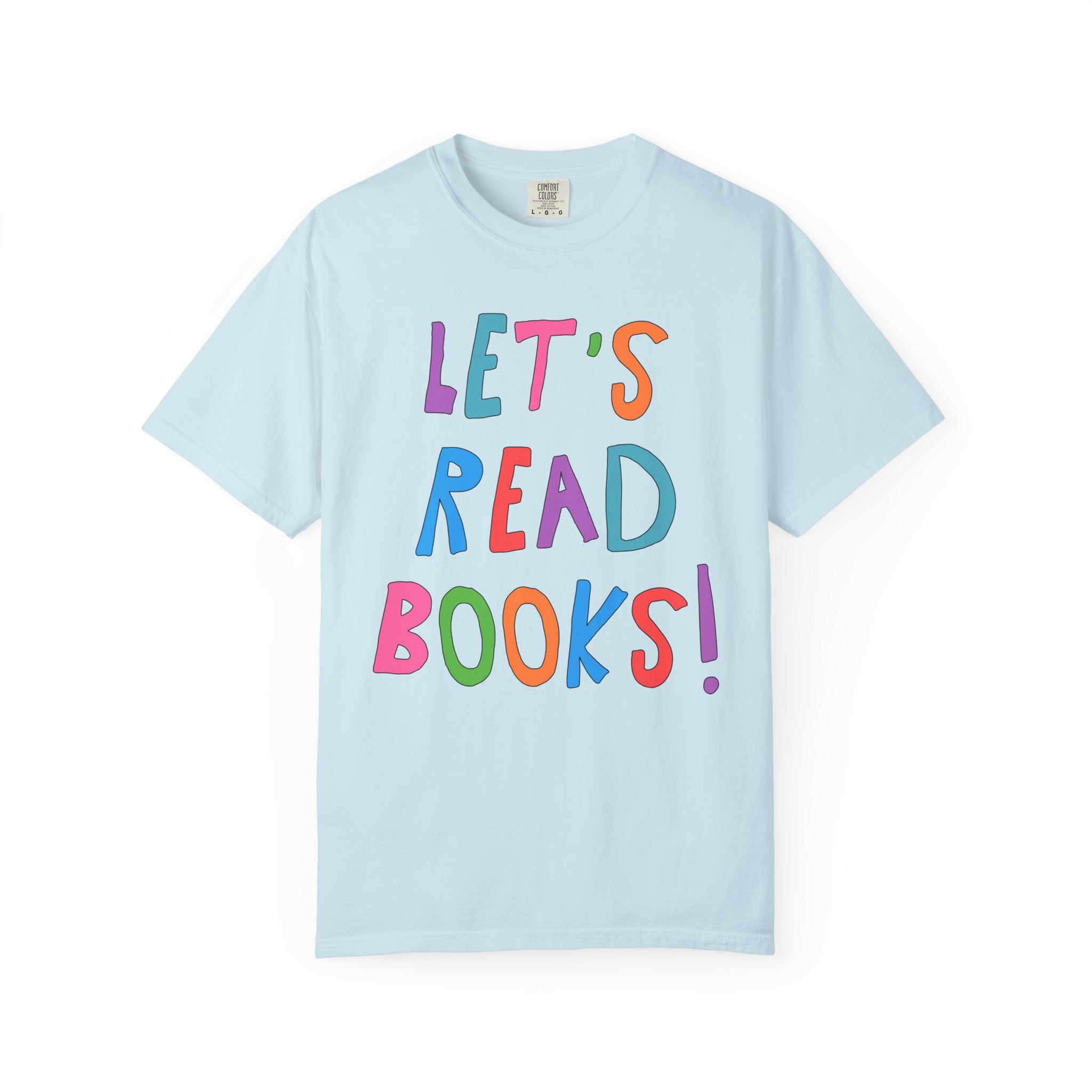 Let's Read Books: Elementary School Librarian or Reading Teacher Tee Shirt for Back to School, Cute Bookish T-Shirt for Romance Reader - Opal and June