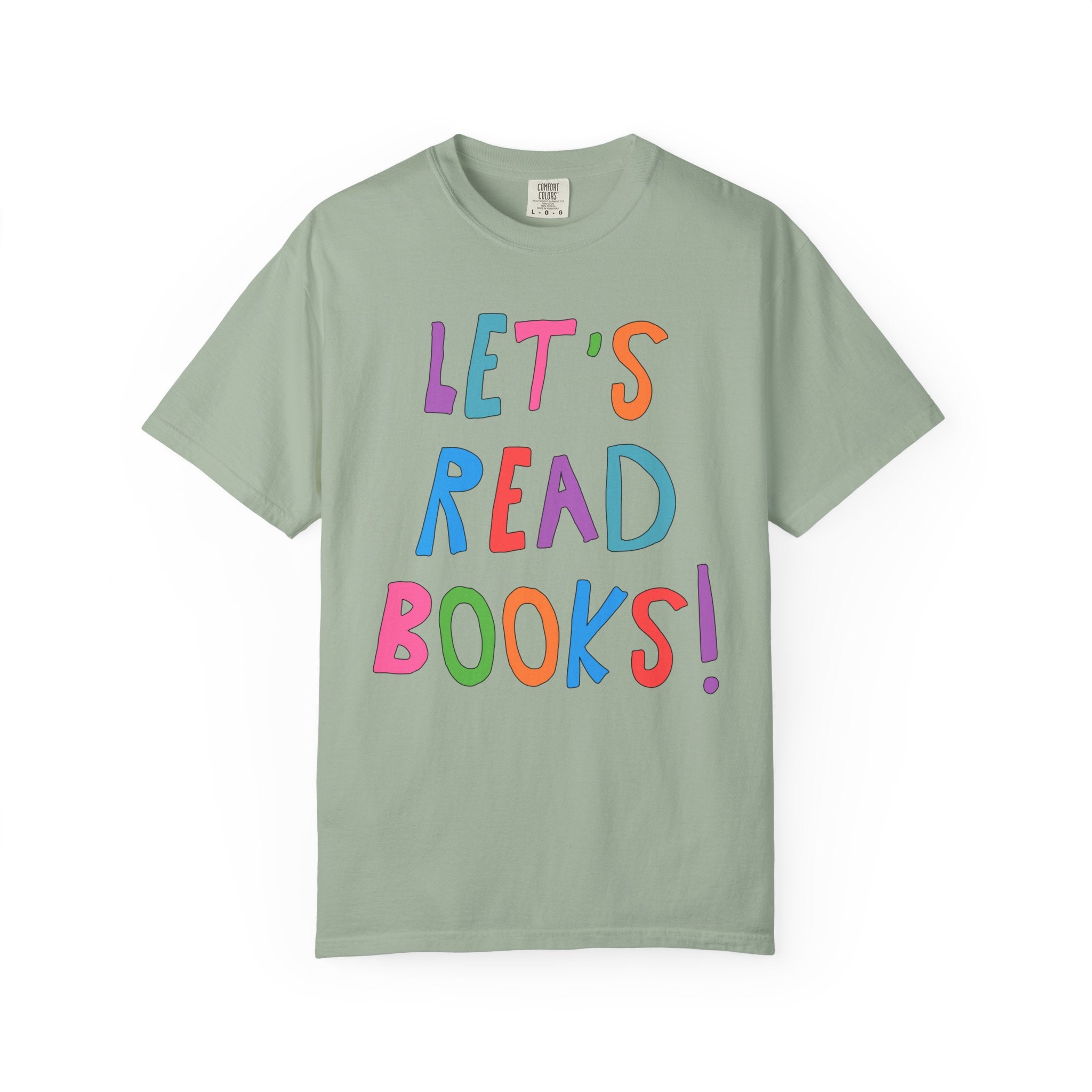 Let's Read Books: Elementary School Librarian or Reading Teacher Tee Shirt for Back to School, Cute Bookish T-Shirt for Romance Reader - Opal and June