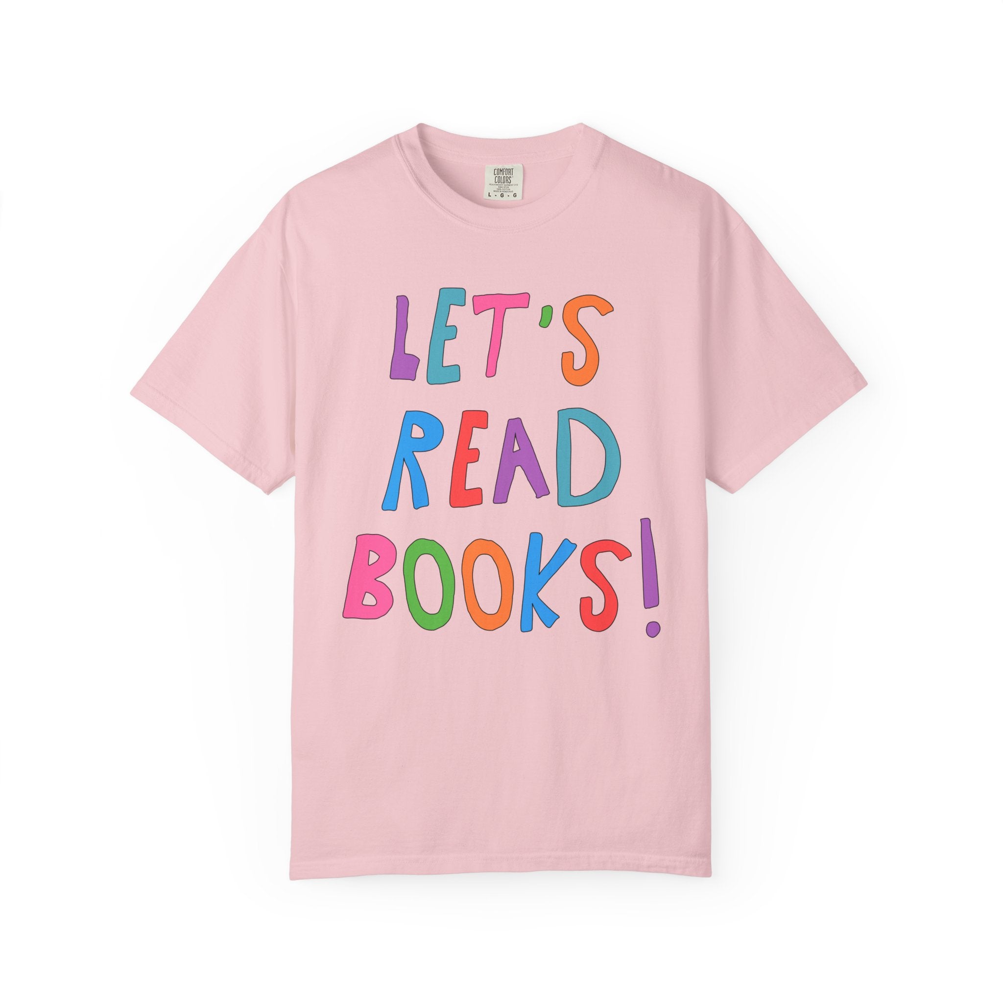 Let's Read Books: Elementary School Librarian or Reading Teacher Tee Shirt for Back to School, Cute Bookish T-Shirt for Romance Reader - Opal and June
