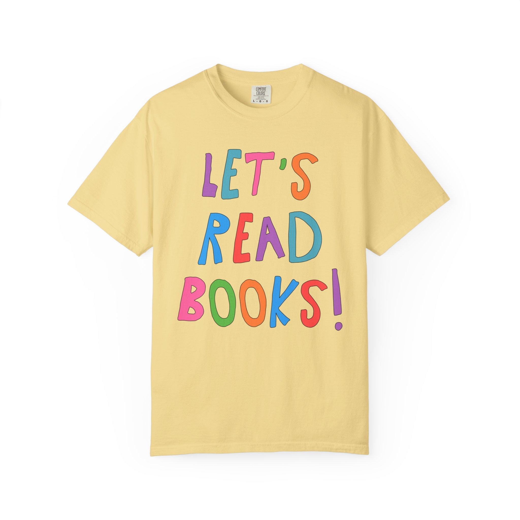Let's Read Books: Elementary School Librarian or Reading Teacher Tee Shirt for Back to School, Cute Bookish T-Shirt for Romance Reader - Opal and June