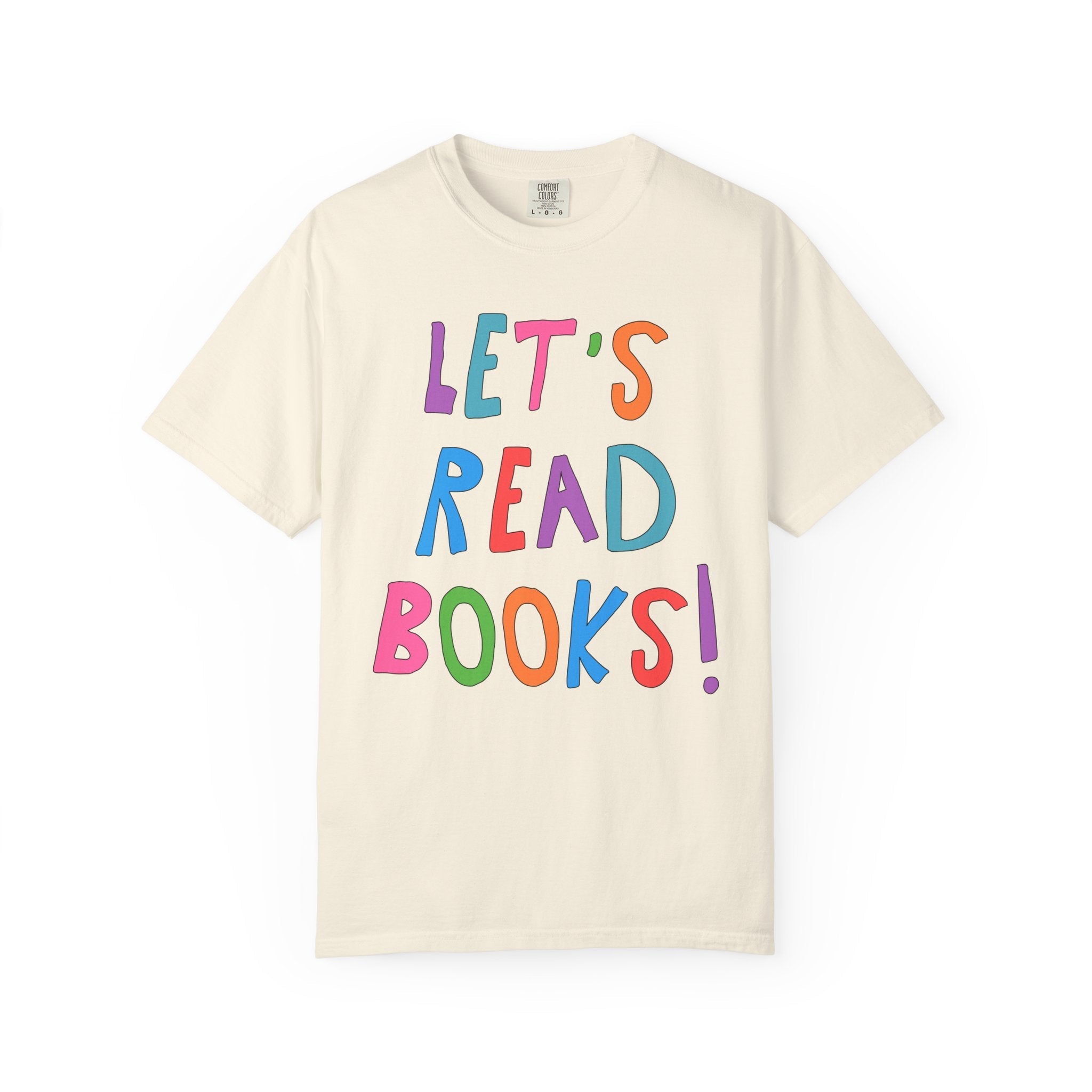 Let's Read Books: Elementary School Librarian or Reading Teacher Tee Shirt for Back to School, Cute Bookish T-Shirt for Romance Reader - Opal and June