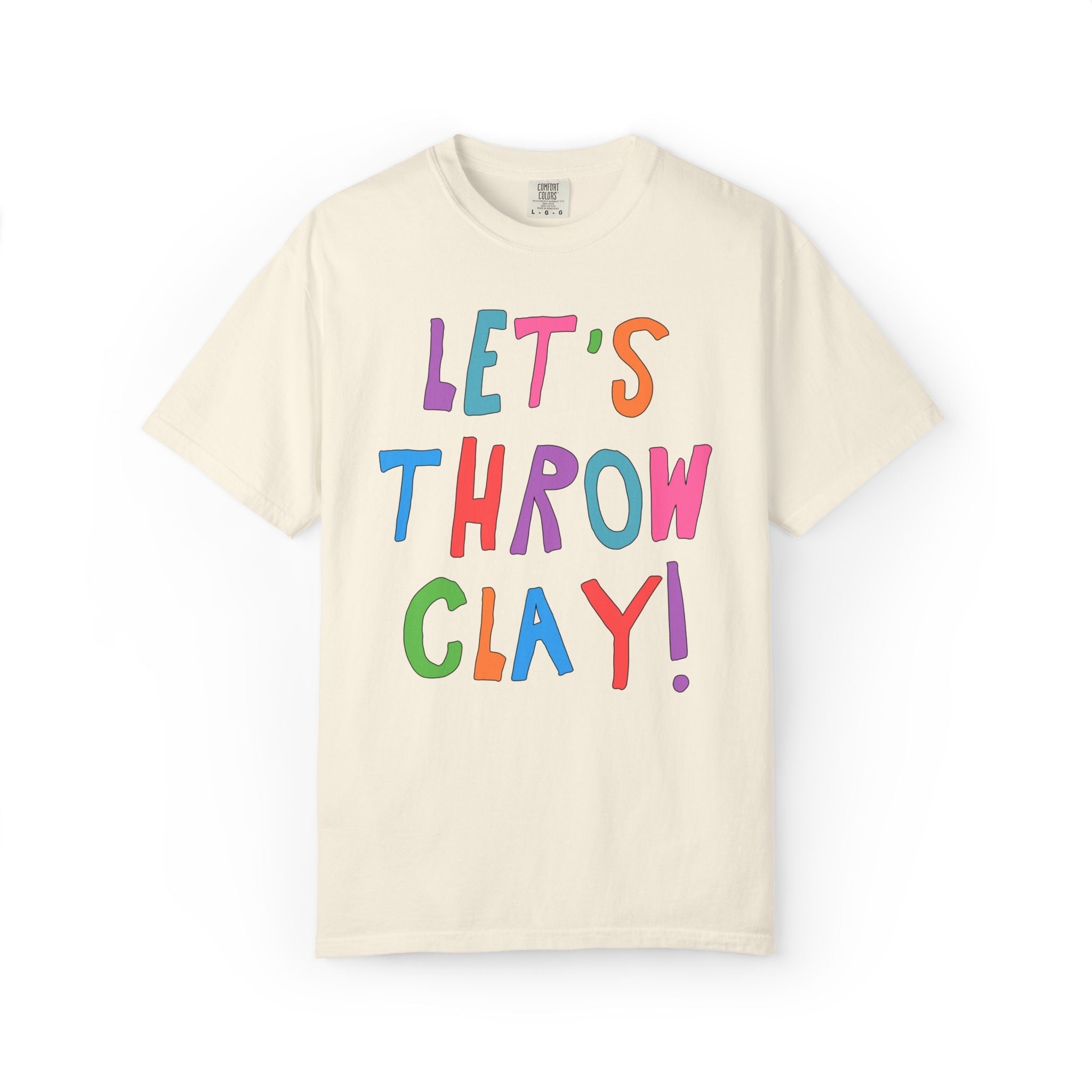 Let's Throw Clay: Cute Pottery Lover T-Shirt for Ceramic Artist or High School Art Teacher Teaching Pottery, Funny Saying Art Professor Gift - Opal and June