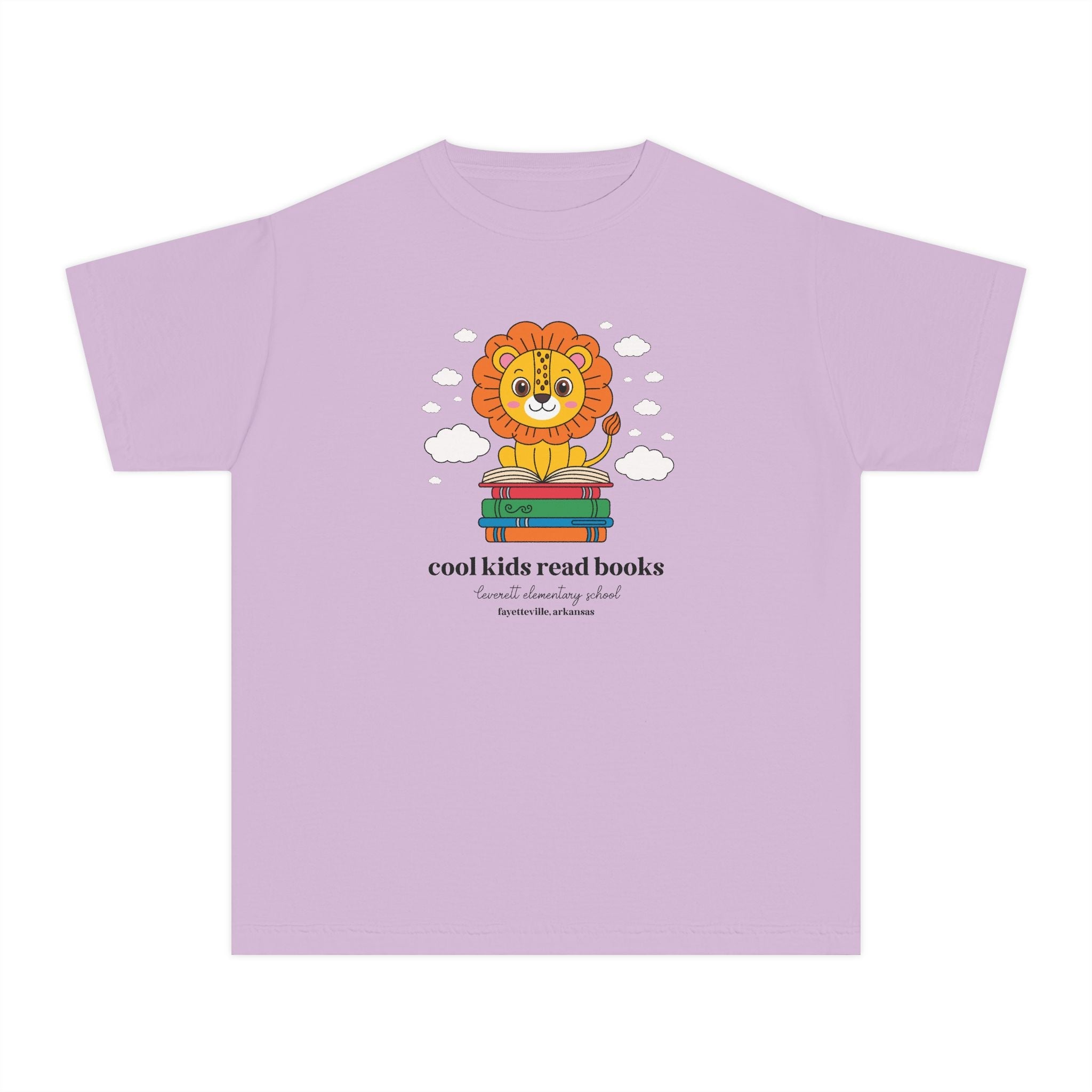Leverett Elementary School Kids Tee Shirt: Cool Kids Read Books | FPS + Opal and June Kids Tee Shirt, Fayetteville Public Schools - Opal and June