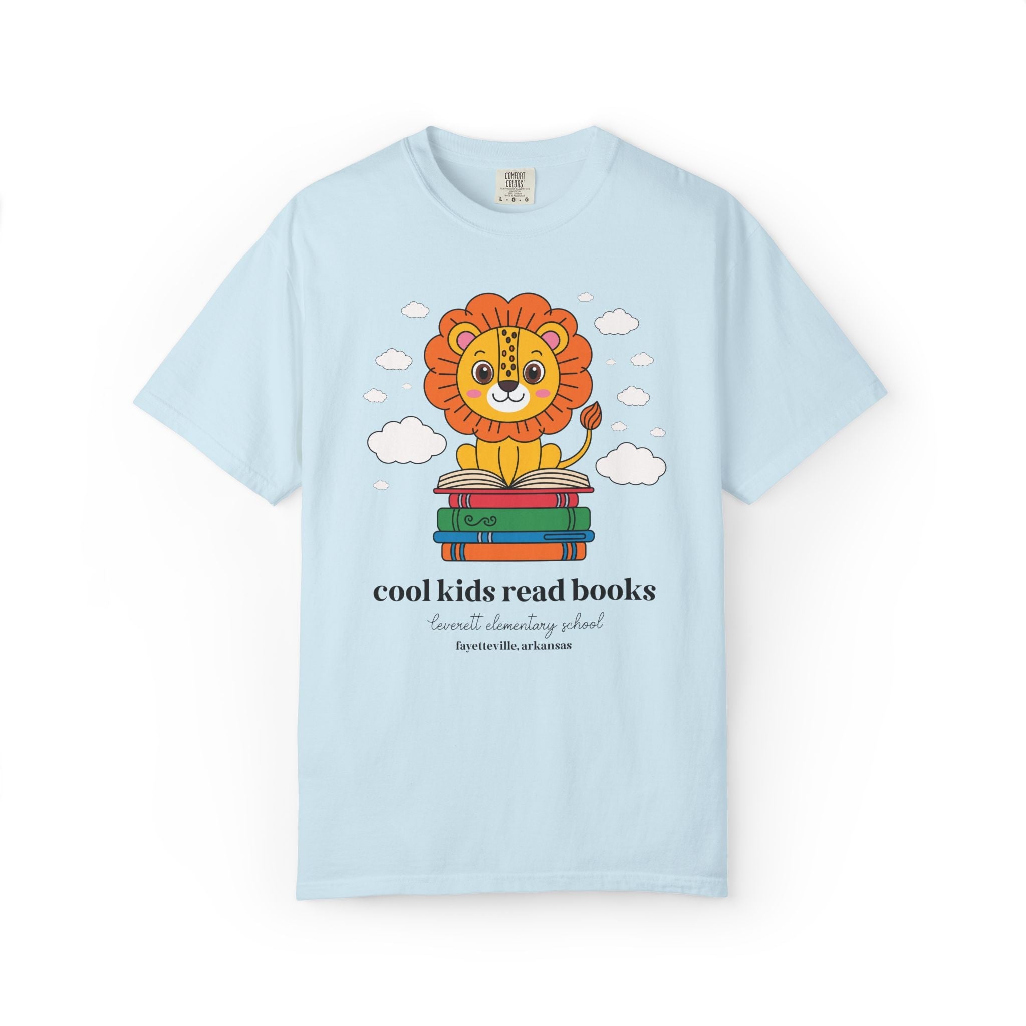 Leverett Elementary School Tee Shirt: Cool Kids Read Books | FPS + Opal and June Tee Shirt, Fayetteville Public Schools - Opal and June