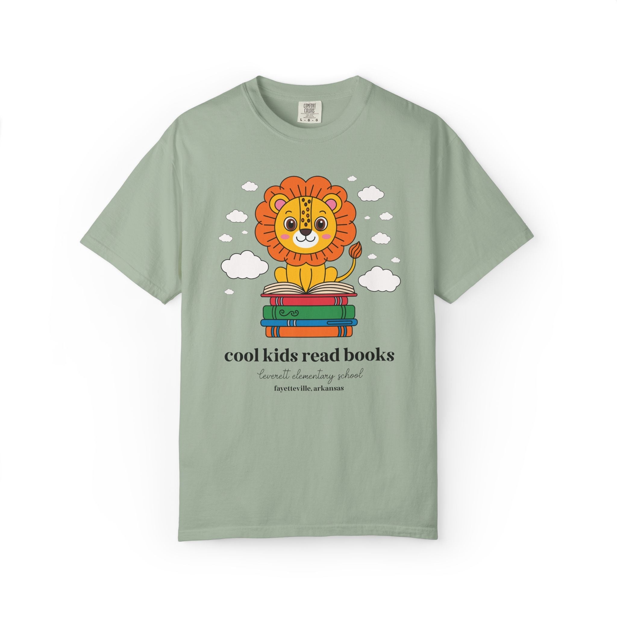 Leverett Elementary School Tee Shirt: Cool Kids Read Books | FPS + Opal and June Tee Shirt, Fayetteville Public Schools - Opal and June