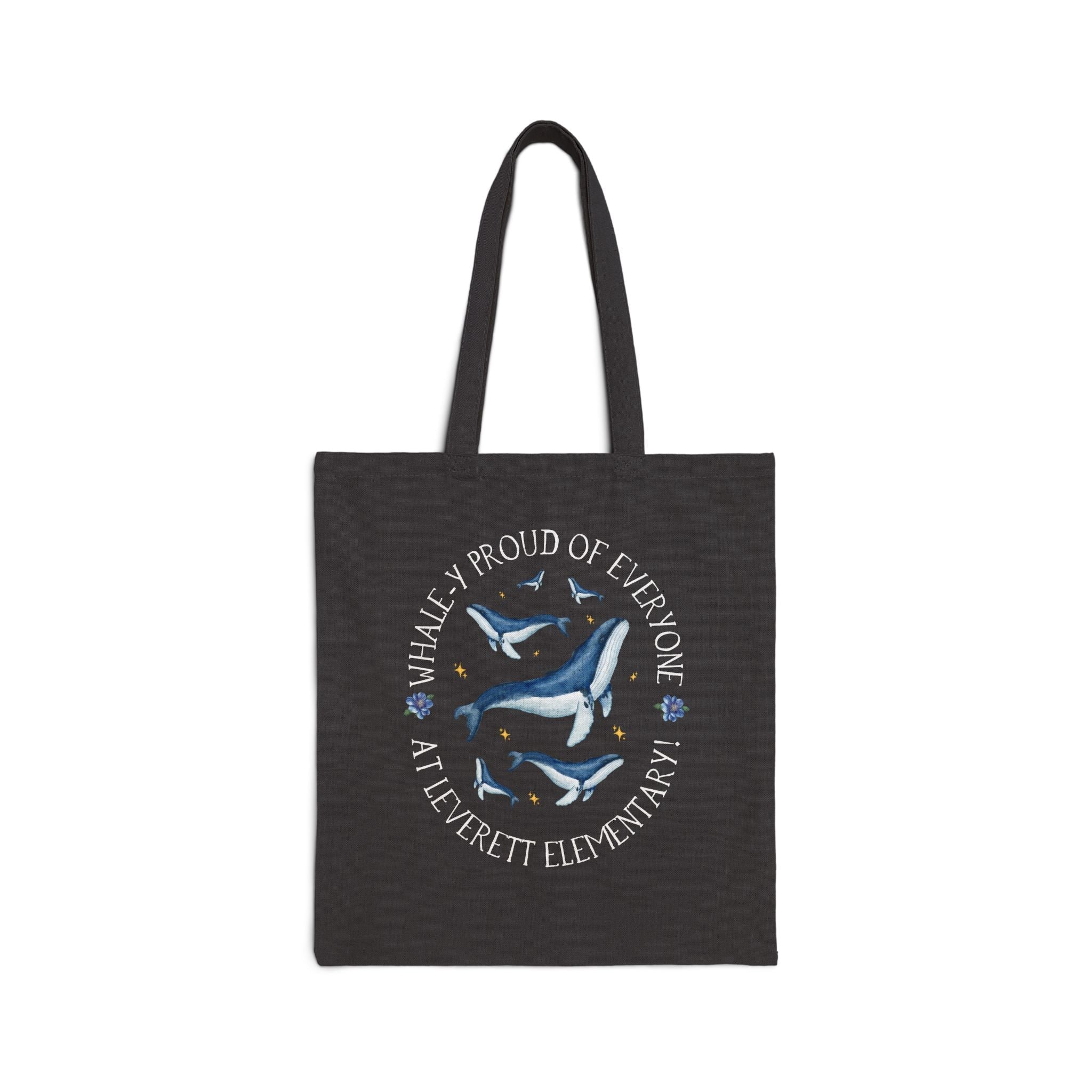 Leverett Elementary School Tote Bag: Whale - y Proud - Opal and June