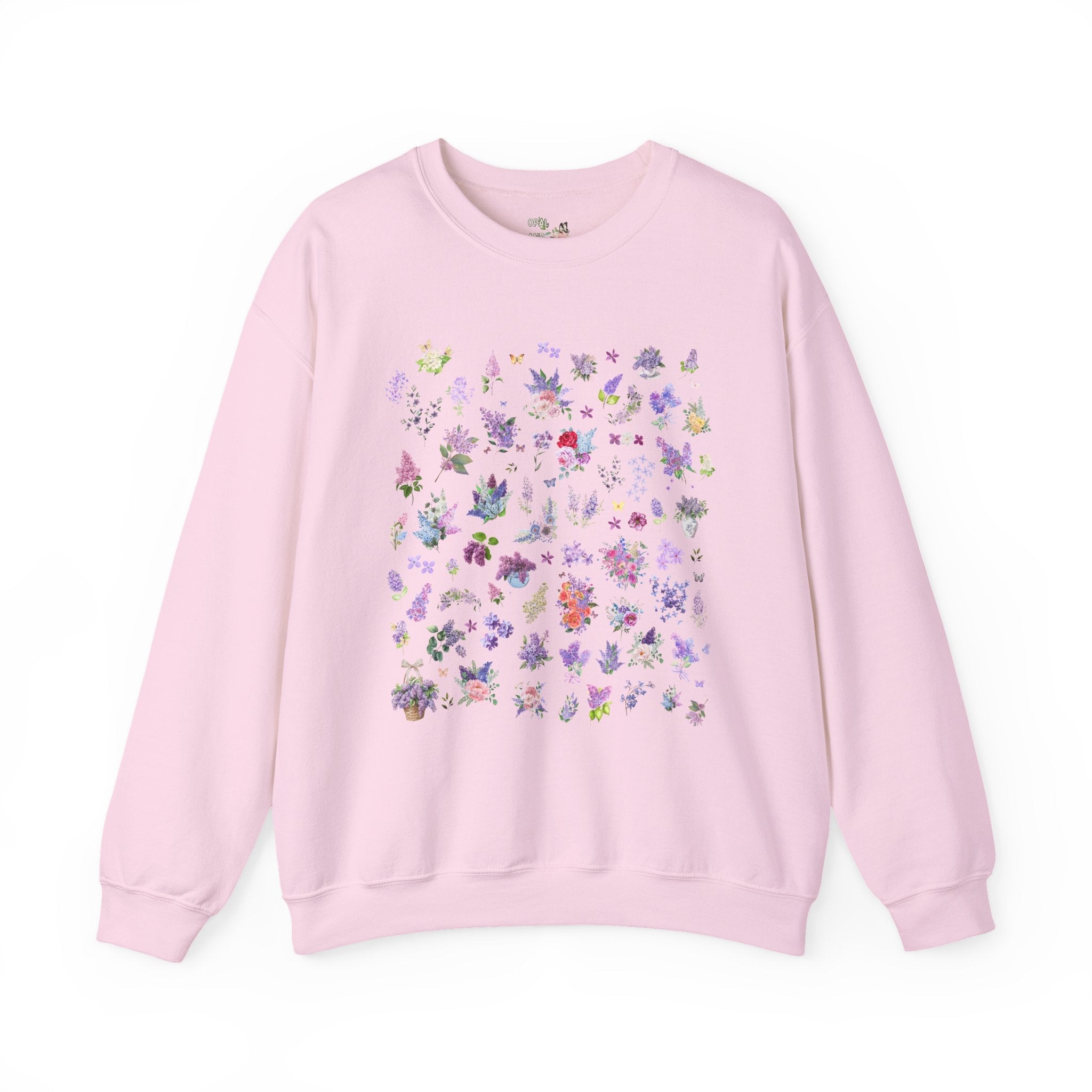 Lilac Flower Sweatshirt for Mom Who Loves Flowers, May Birth Month Gift for Mother's Day, Cute Birthday Present for Daughter who Gardens - Opal and June