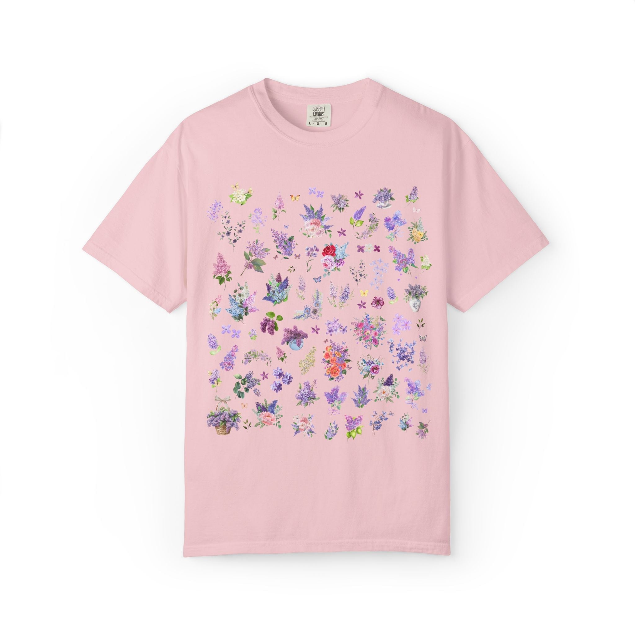 Lilac Flower T-Shirt for Mom Who Loves Flowers, May Birth Month Gift for Mother's Day, Cute Birthday Present for Daughter who Gardens - Opal and June