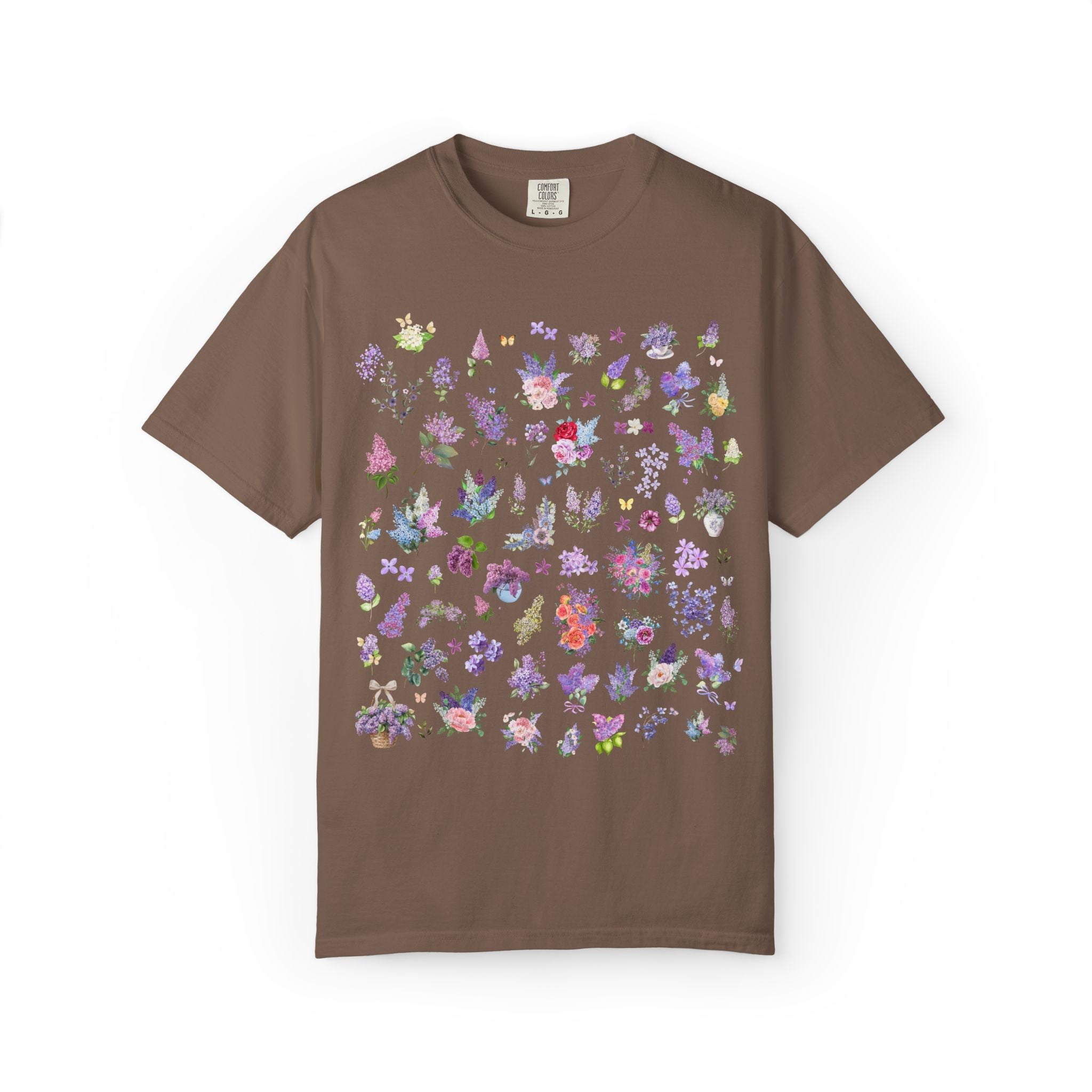 Lilac Flower T-Shirt for Mom Who Loves Flowers, May Birth Month Gift for Mother's Day, Cute Birthday Present for Daughter who Gardens - Opal and June