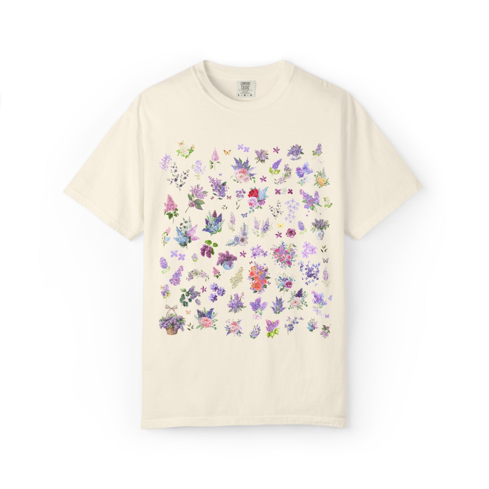 Lilac Flower T-Shirt for Mom Who Loves Flowers, May Birth Month Gift for Mother's Day, Cute Birthday Present for Daughter who Gardens - Opal and June