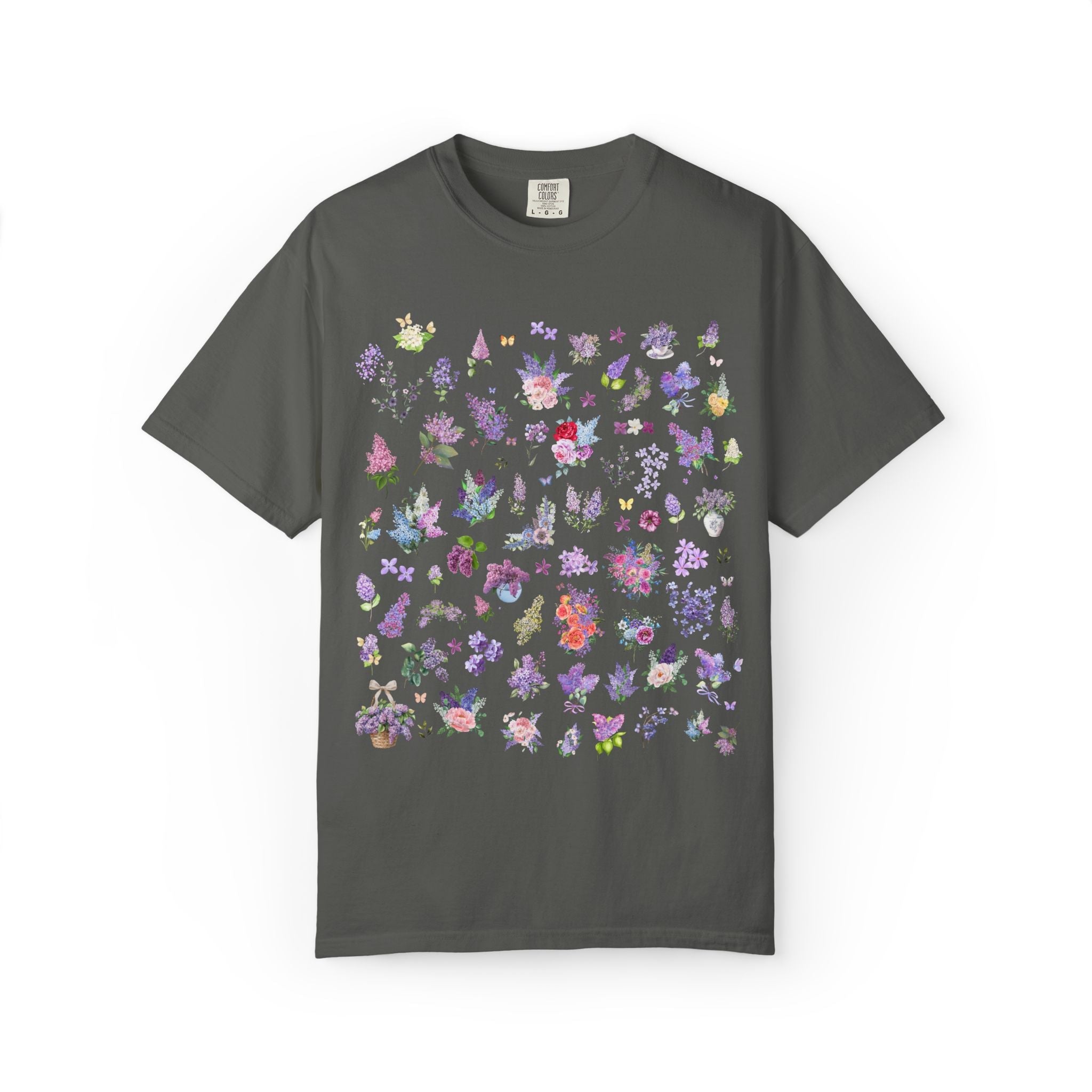 Lilac Flower T-Shirt for Mom Who Loves Flowers, May Birth Month Gift for Mother's Day, Cute Birthday Present for Daughter who Gardens - Opal and June