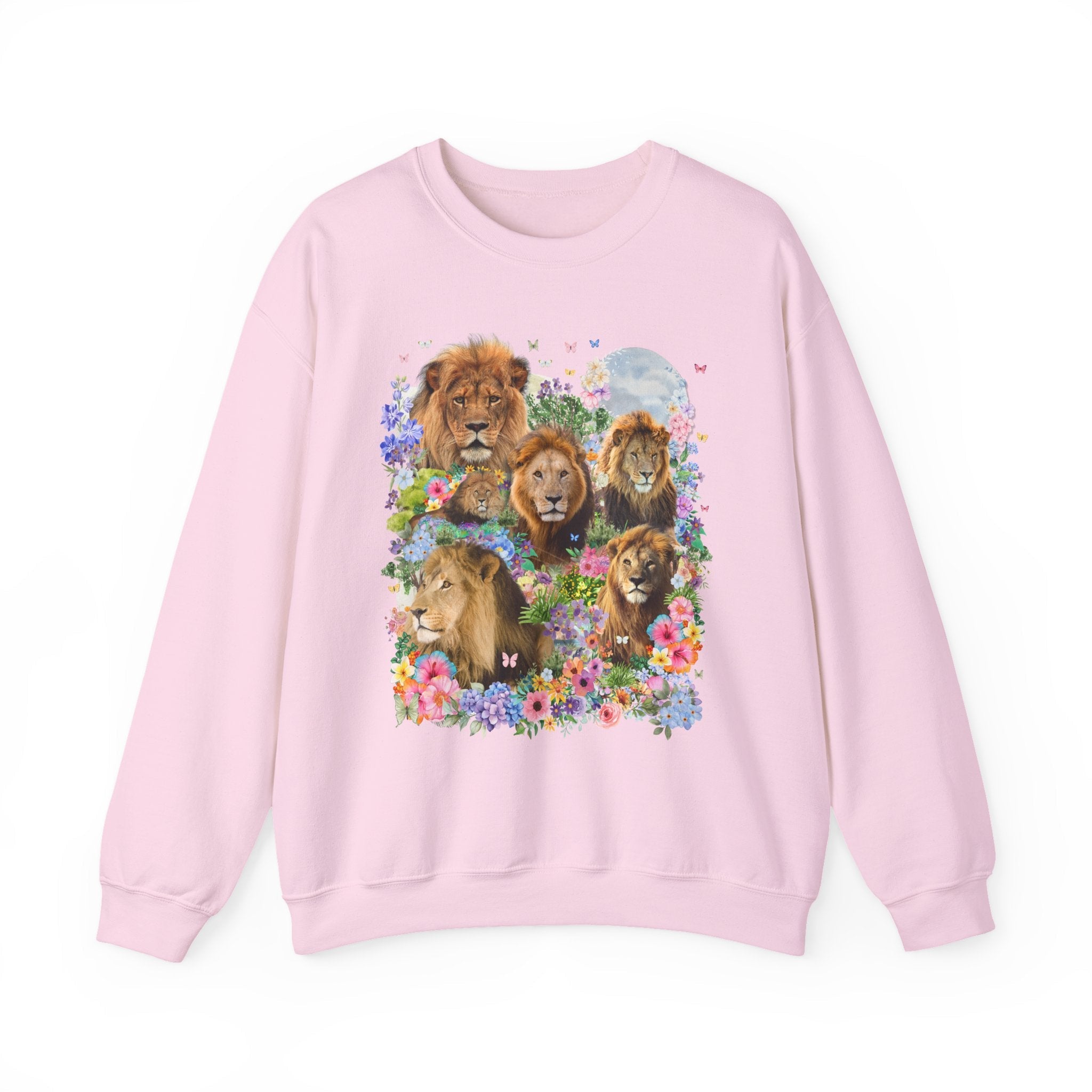 Lions in Flowers Sweatshirt - Opal and June
