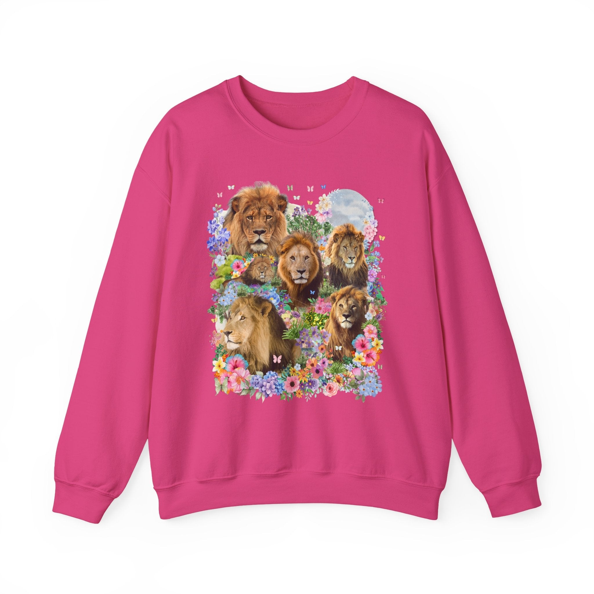 Lions in Flowers Sweatshirt - Opal and June