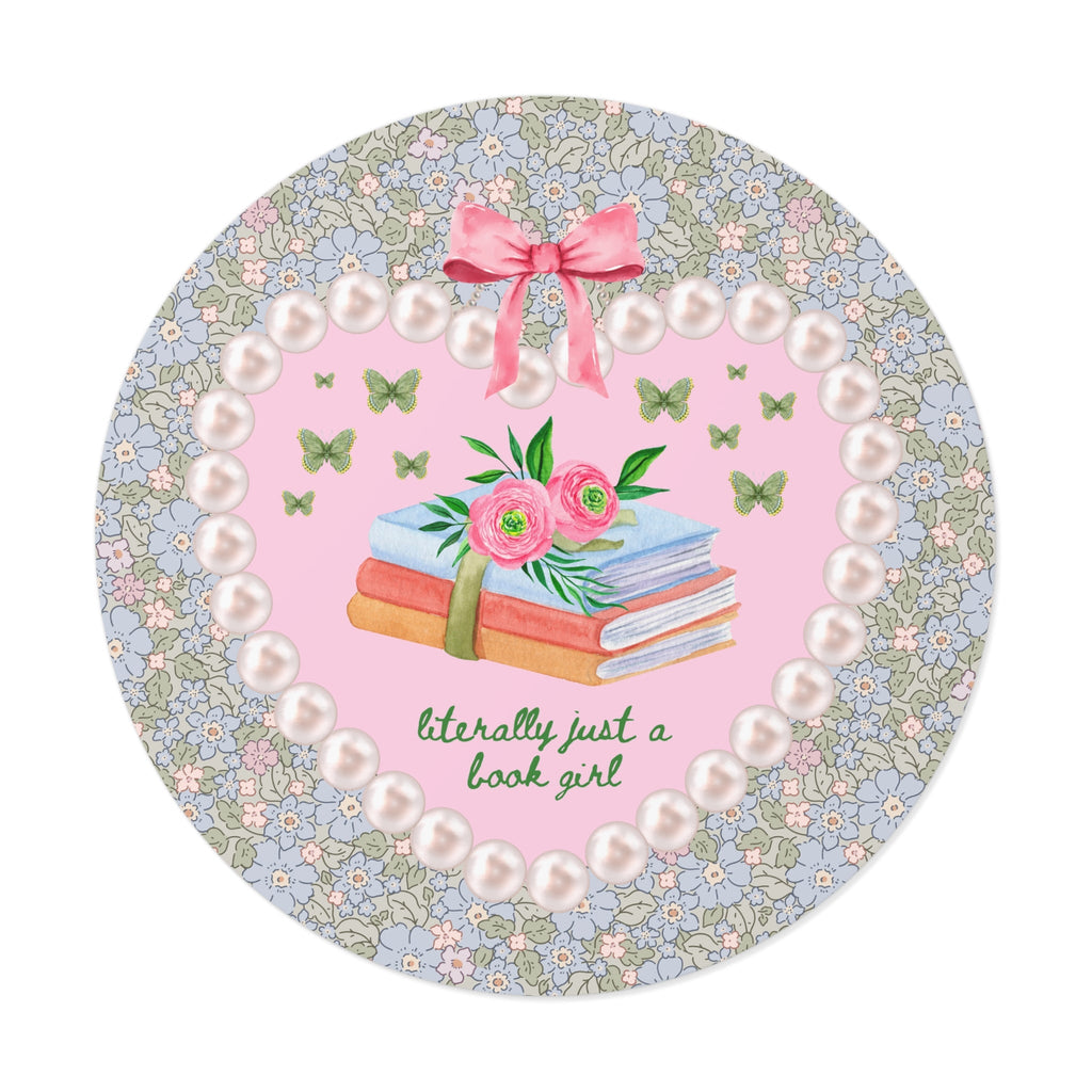 Literally Just a Book Girl Sticker - Opal and June