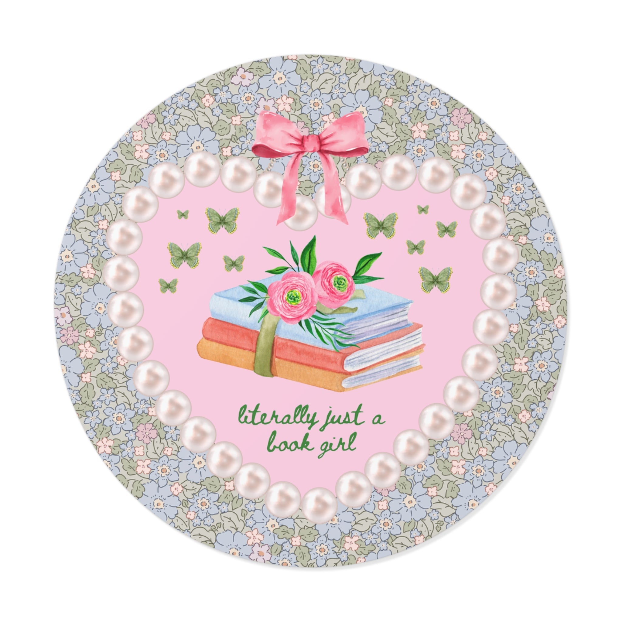 Literally Just a Book Girl Sticker - Opal and June