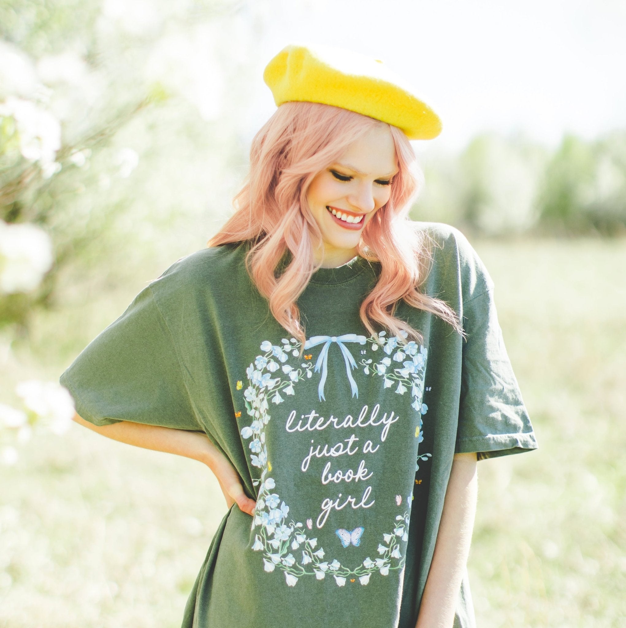 Literally Just a Book Girl Tee Shirt - Opal and June