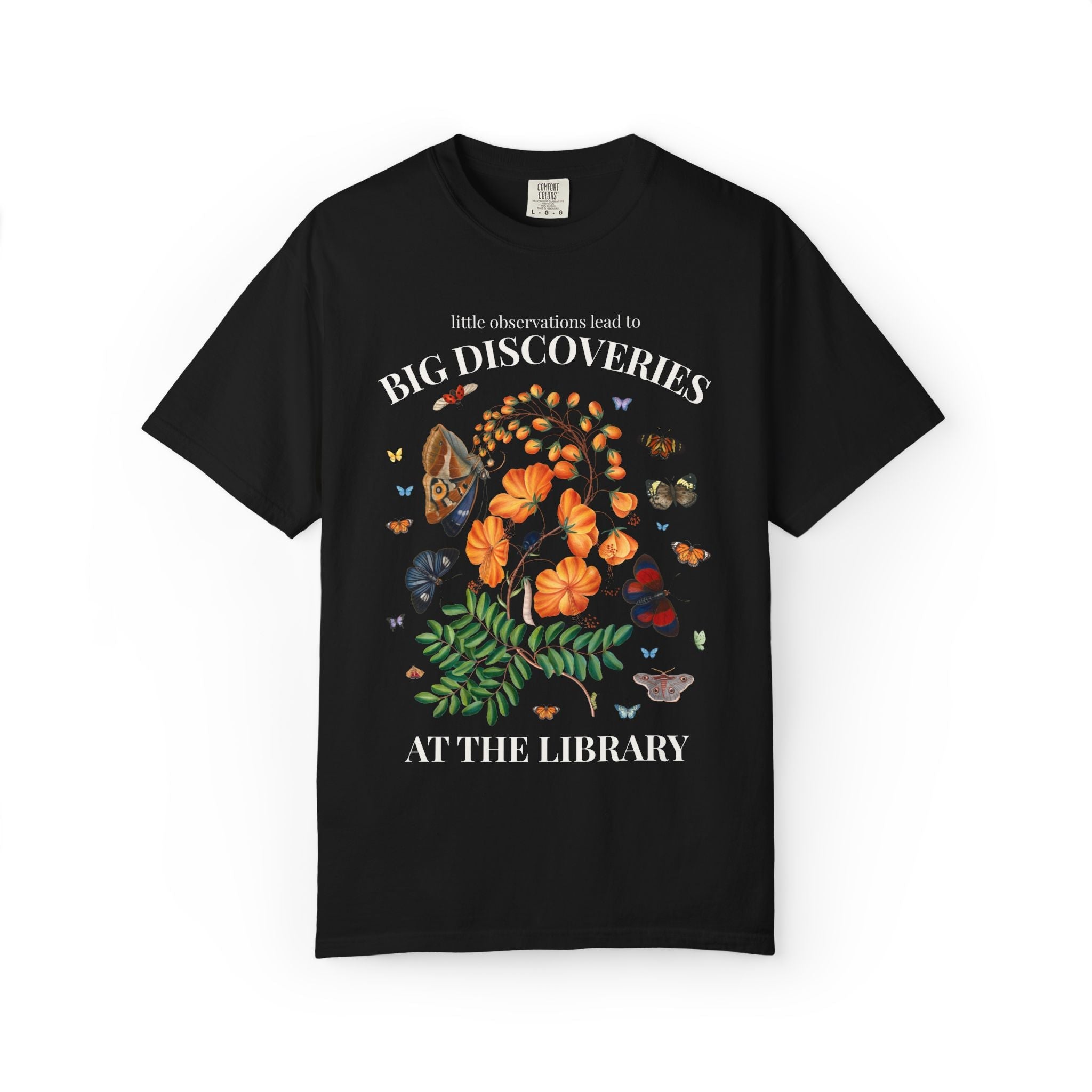 Little Observations Lead to Big Discoveries at the Library, Matching Teacher Team T-Shirt for Back to School - Opal and June