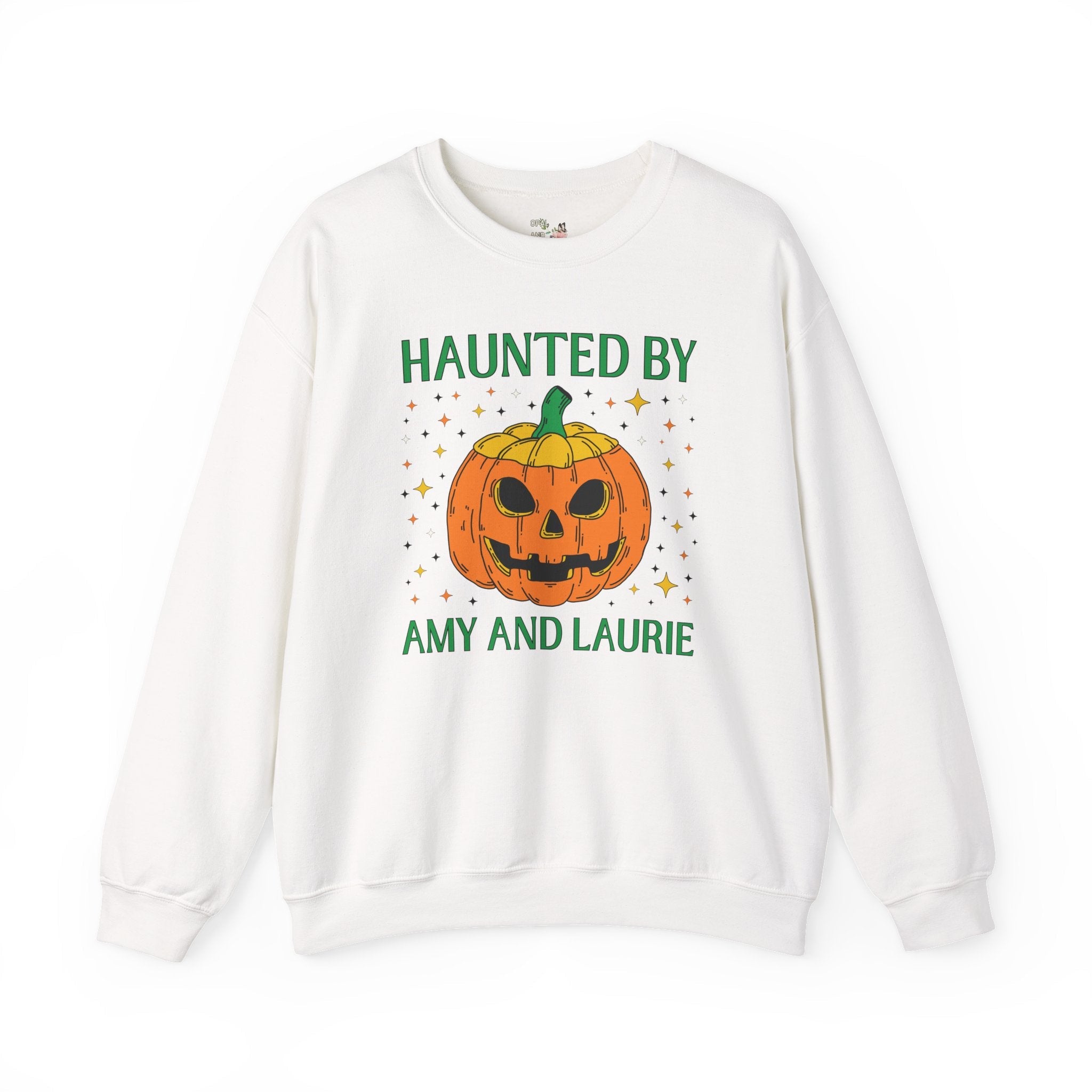 Little Women by Louisa May Alcott Funny Halloween Sweatshirt, Classic Literature Reader or School Librarian, Haunted by Amy March and Laurie - Opal and June