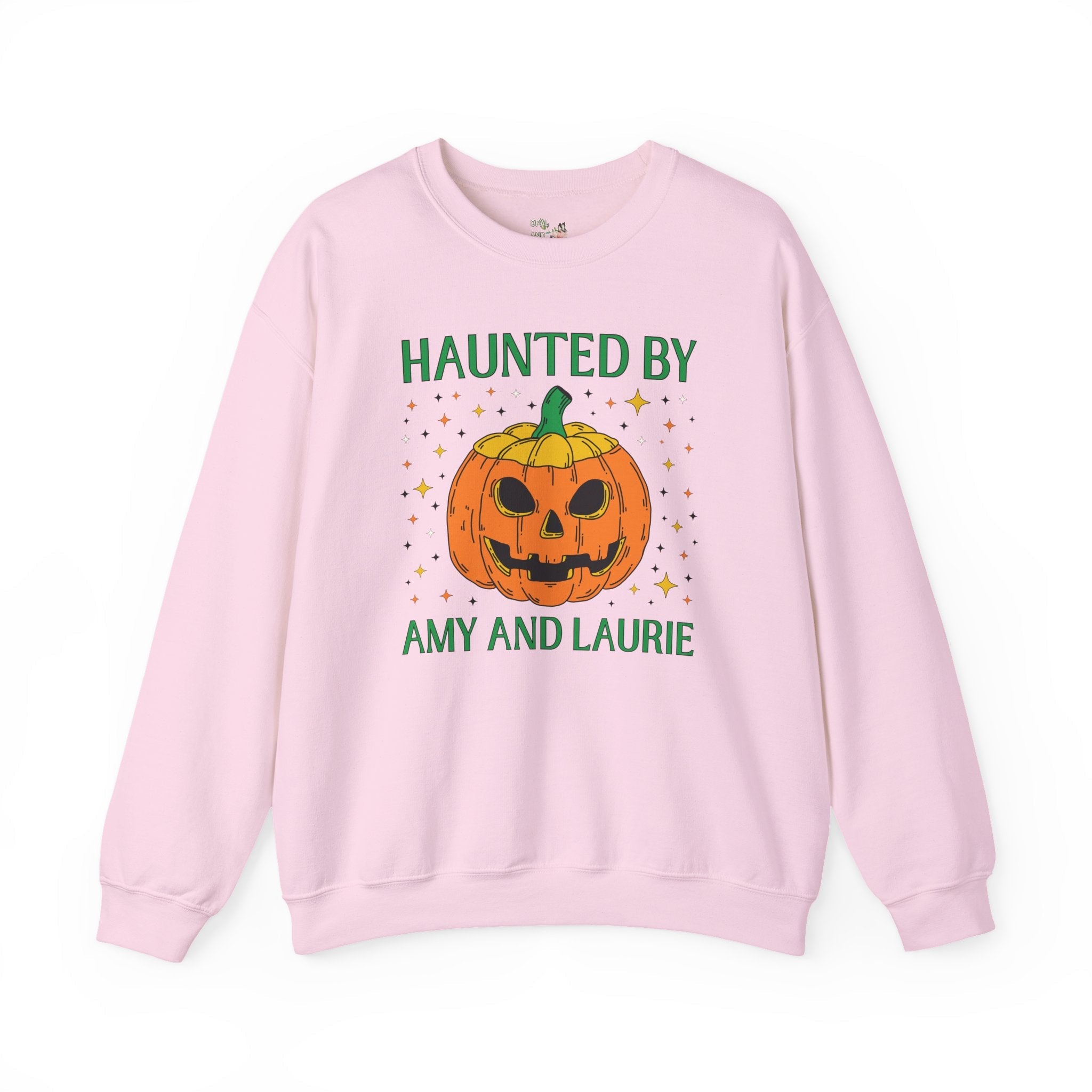 Little Women by Louisa May Alcott Funny Halloween Sweatshirt, Classic Literature Reader or School Librarian, Haunted by Amy March and Laurie - Opal and June
