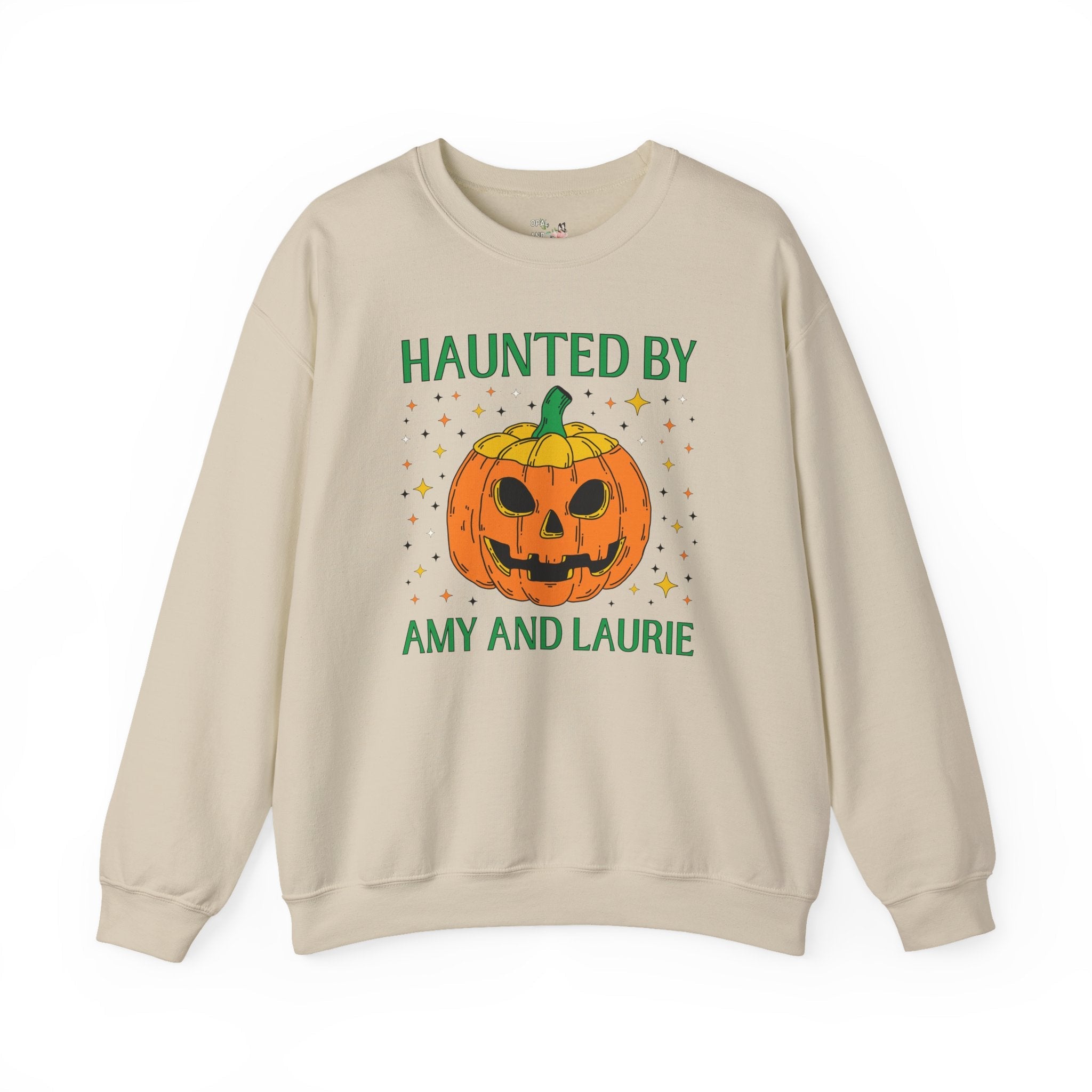 Little Women by Louisa May Alcott Funny Halloween Sweatshirt, Classic Literature Reader or School Librarian, Haunted by Amy March and Laurie - Opal and June