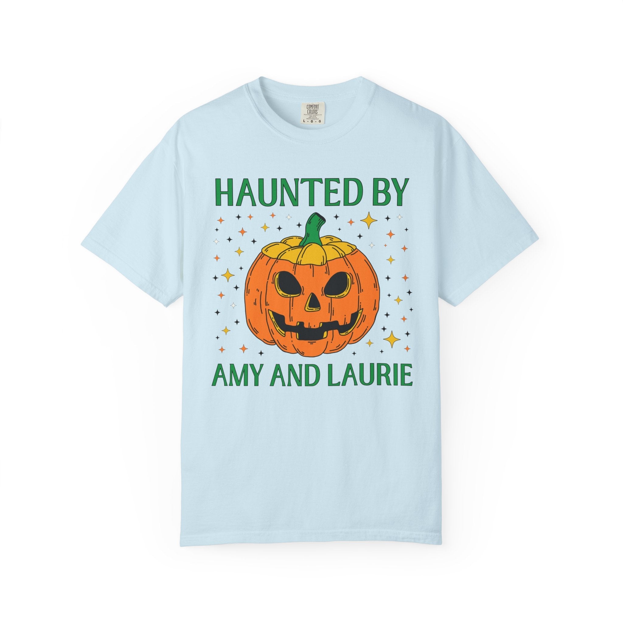 Little Women by Louisa May Alcott Funny Halloween T-Shirt for Classic Literature Reader or School Librarian, Haunted by Amy March and Laurie - Opal and June