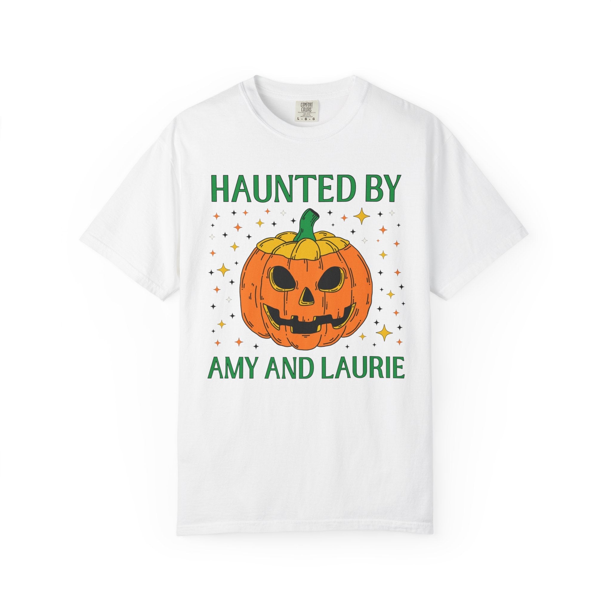 Little Women by Louisa May Alcott Funny Halloween T-Shirt for Classic Literature Reader or School Librarian, Haunted by Amy March and Laurie - Opal and June