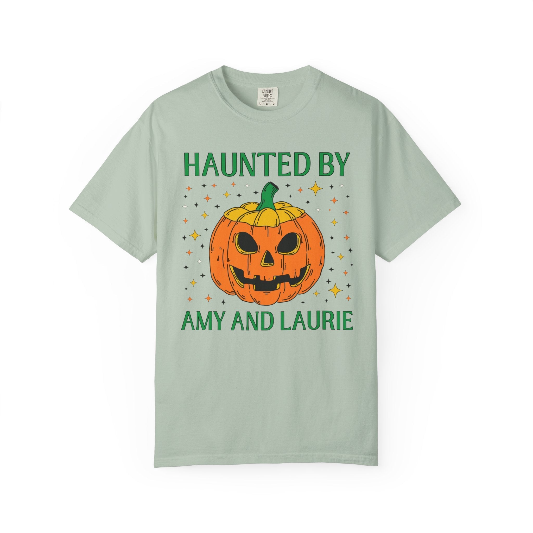 Little Women by Louisa May Alcott Funny Halloween T-Shirt for Classic Literature Reader or School Librarian, Haunted by Amy March and Laurie - Opal and June