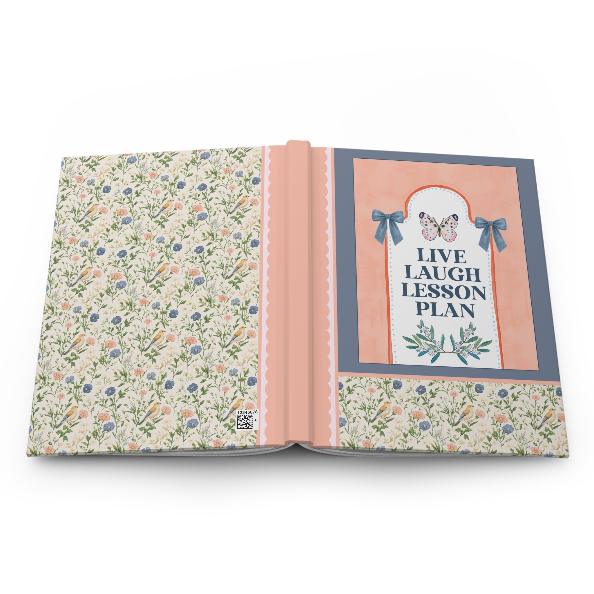 Live Laugh Lesson Plan Teacher Notebook: Funny Vintage Aesthetic Soft Girl Style Planning Journal for New Teacher, Cute Teacher Appreciation Gift - Opal and June