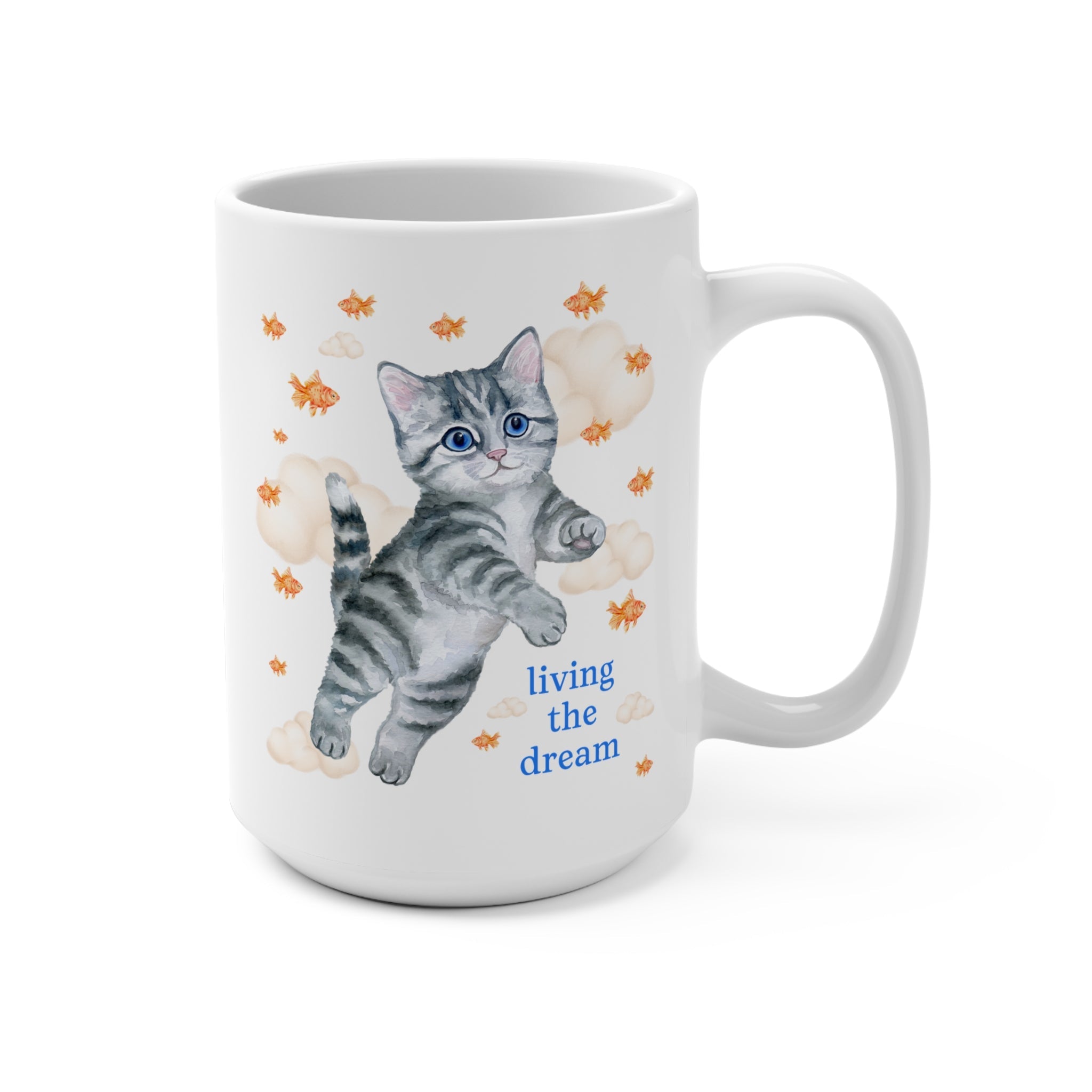 Living the Dream Cat Mug - Opal and June