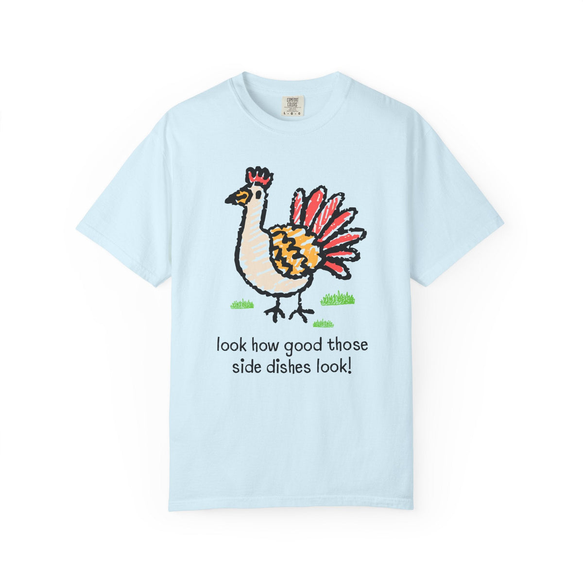 Look How Good Those Side Dishes Look: Funny Thanksgiving T-Shirt for Vegetarian or Animal Lover, Silly Thanksgiving Tee - Opal and June