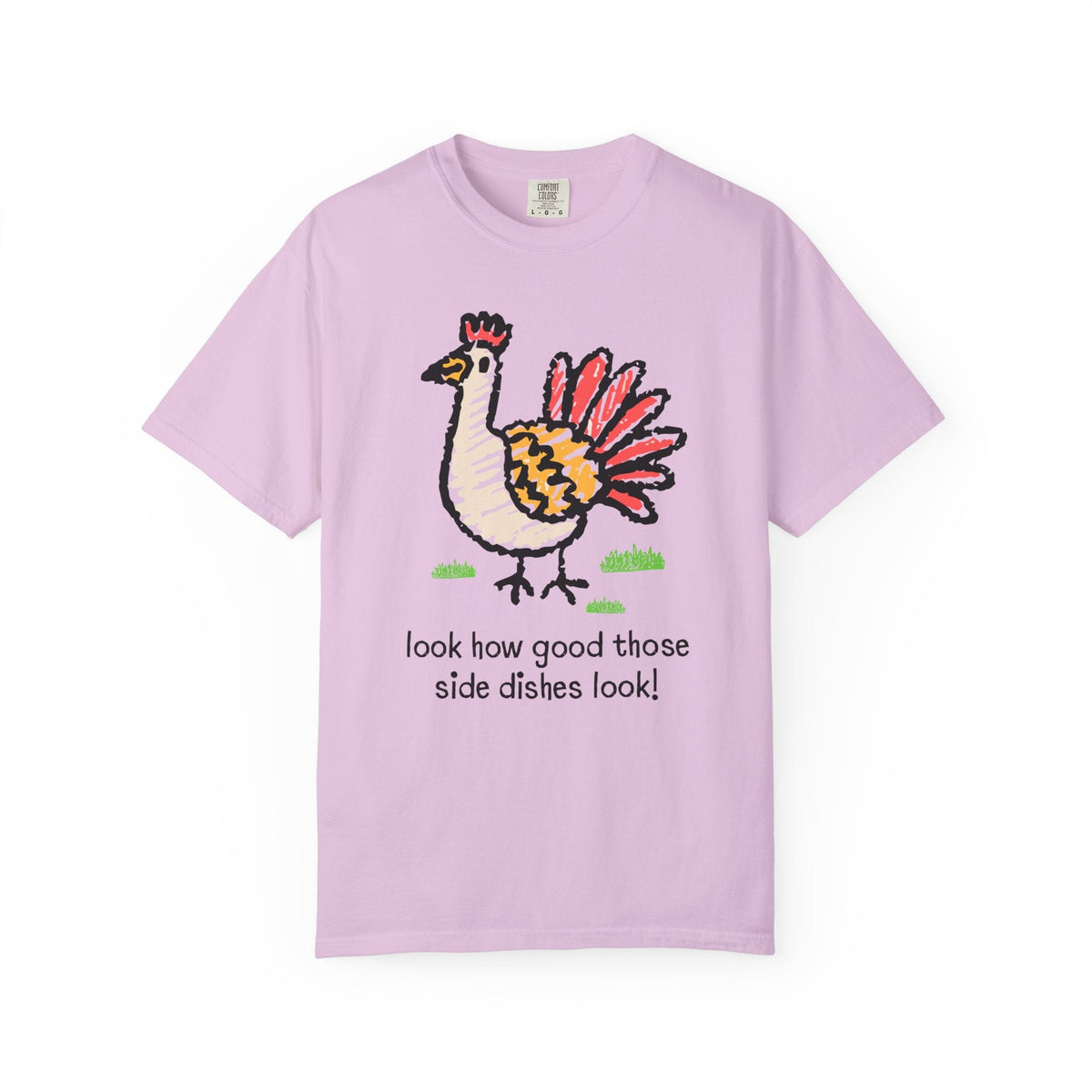 Look How Good Those Side Dishes Look: Funny Thanksgiving T-Shirt for Vegetarian or Animal Lover, Silly Thanksgiving Tee - Opal and June
