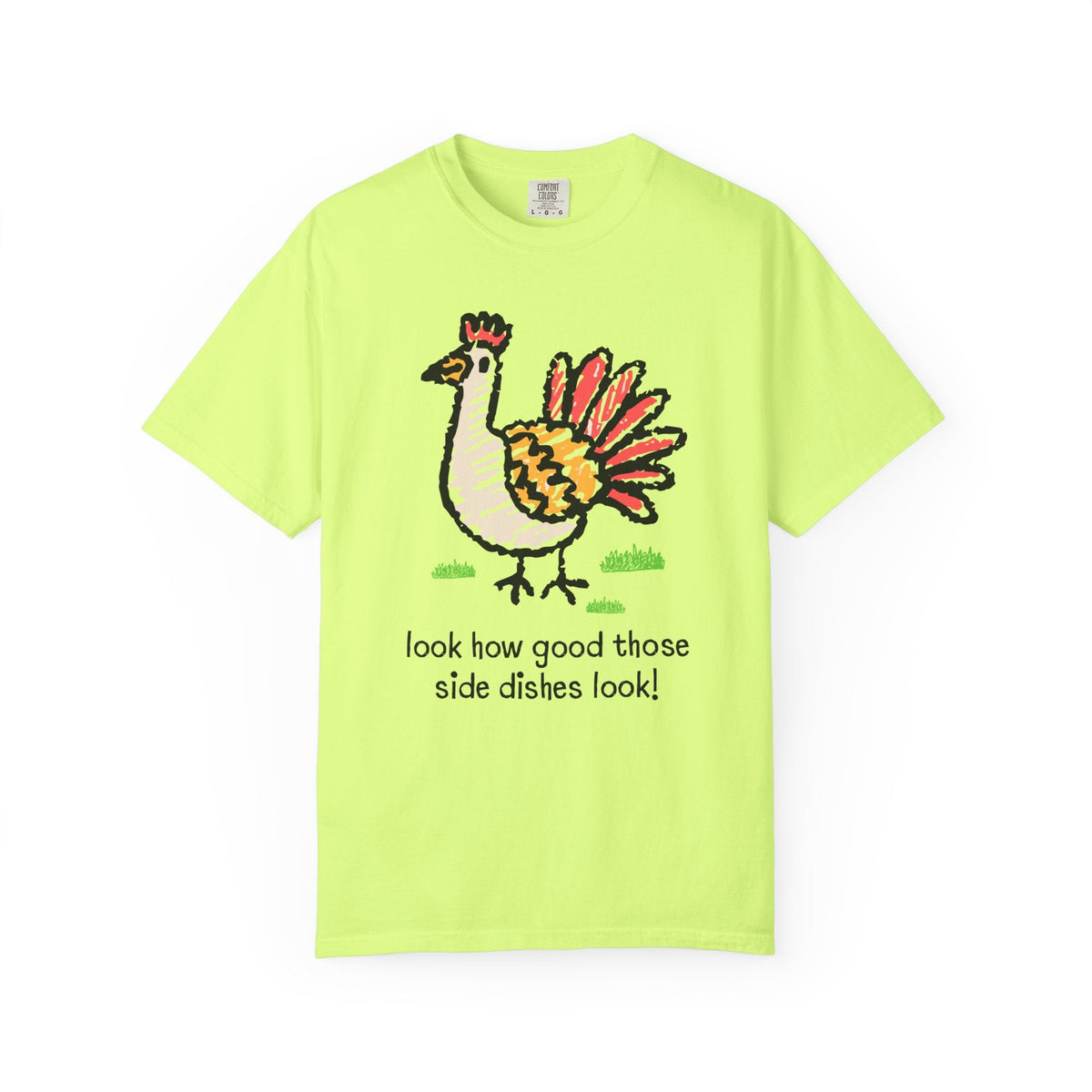 Look How Good Those Side Dishes Look: Funny Thanksgiving T-Shirt for Vegetarian or Animal Lover, Silly Thanksgiving Tee - Opal and June