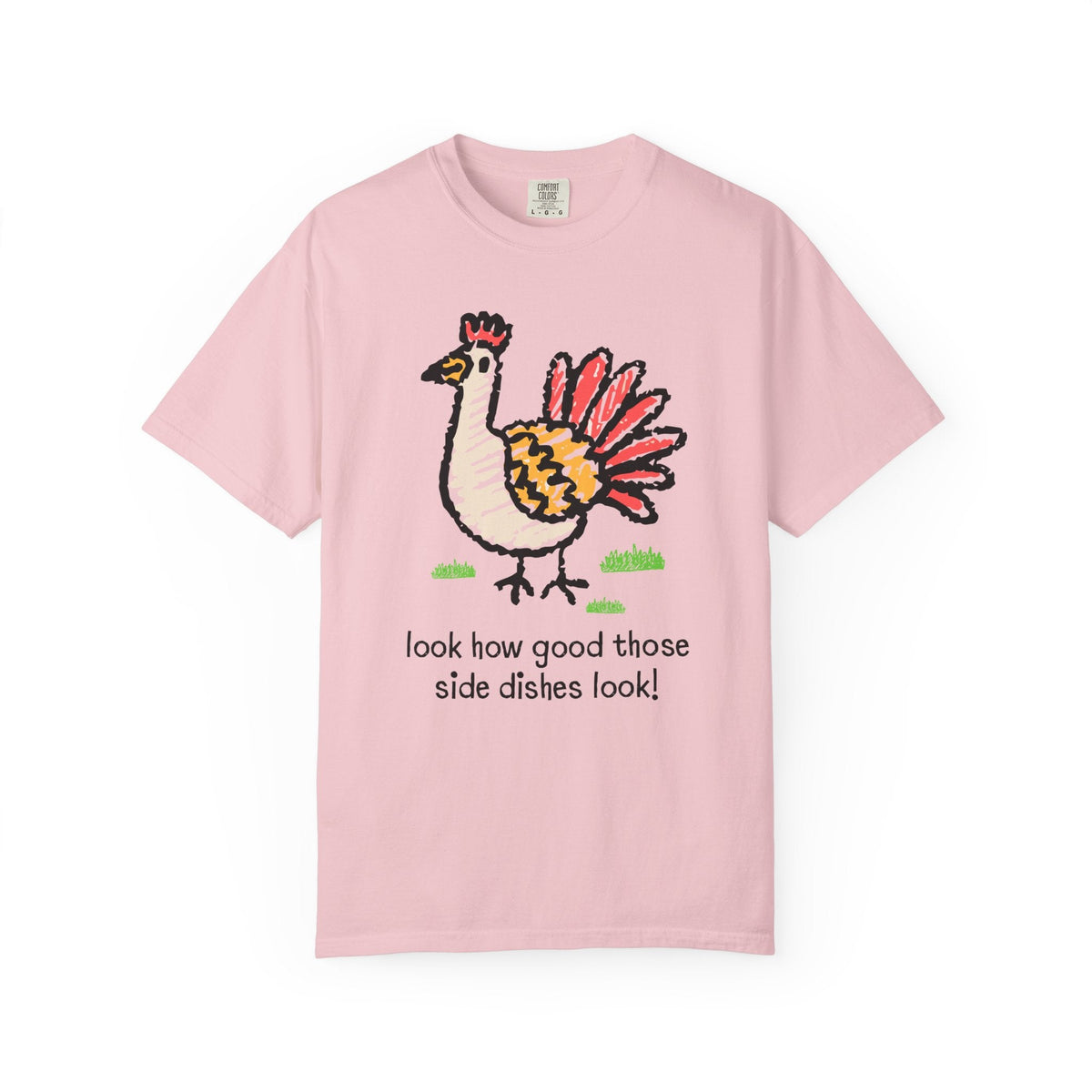 Look How Good Those Side Dishes Look: Funny Thanksgiving T-Shirt for Vegetarian or Animal Lover, Silly Thanksgiving Tee - Opal and June