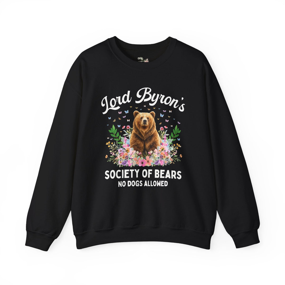 Lord Byron's Society of Bears Sweatshirt: Bookish Animal Lover Crewneck for Classic Bookworm Who Loves English History and Animals - Opal and June